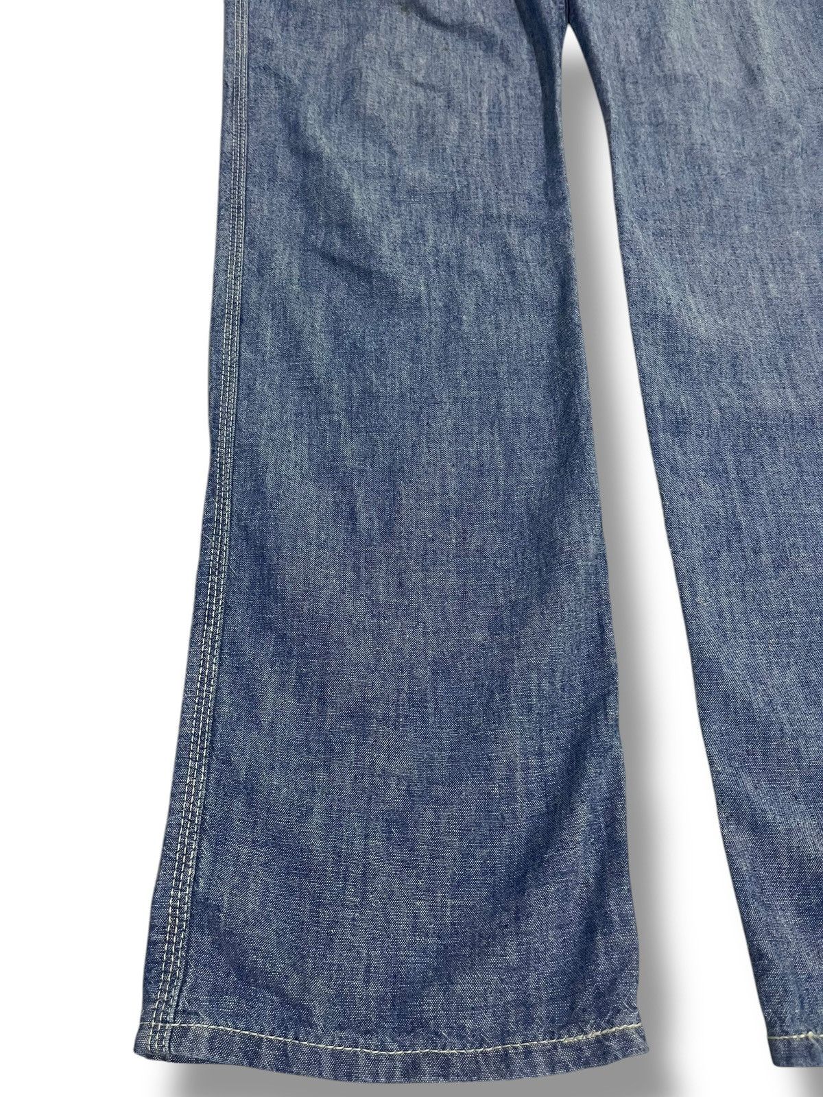 If Six Was Nine × Japanese Brand × Le Grande Bleu (L.G.B.) 🇯🇵 VINTAGE EDWIN WASHED BLUE DUNGAREE Size US 32 / EU 48 - 4 Thumbnail