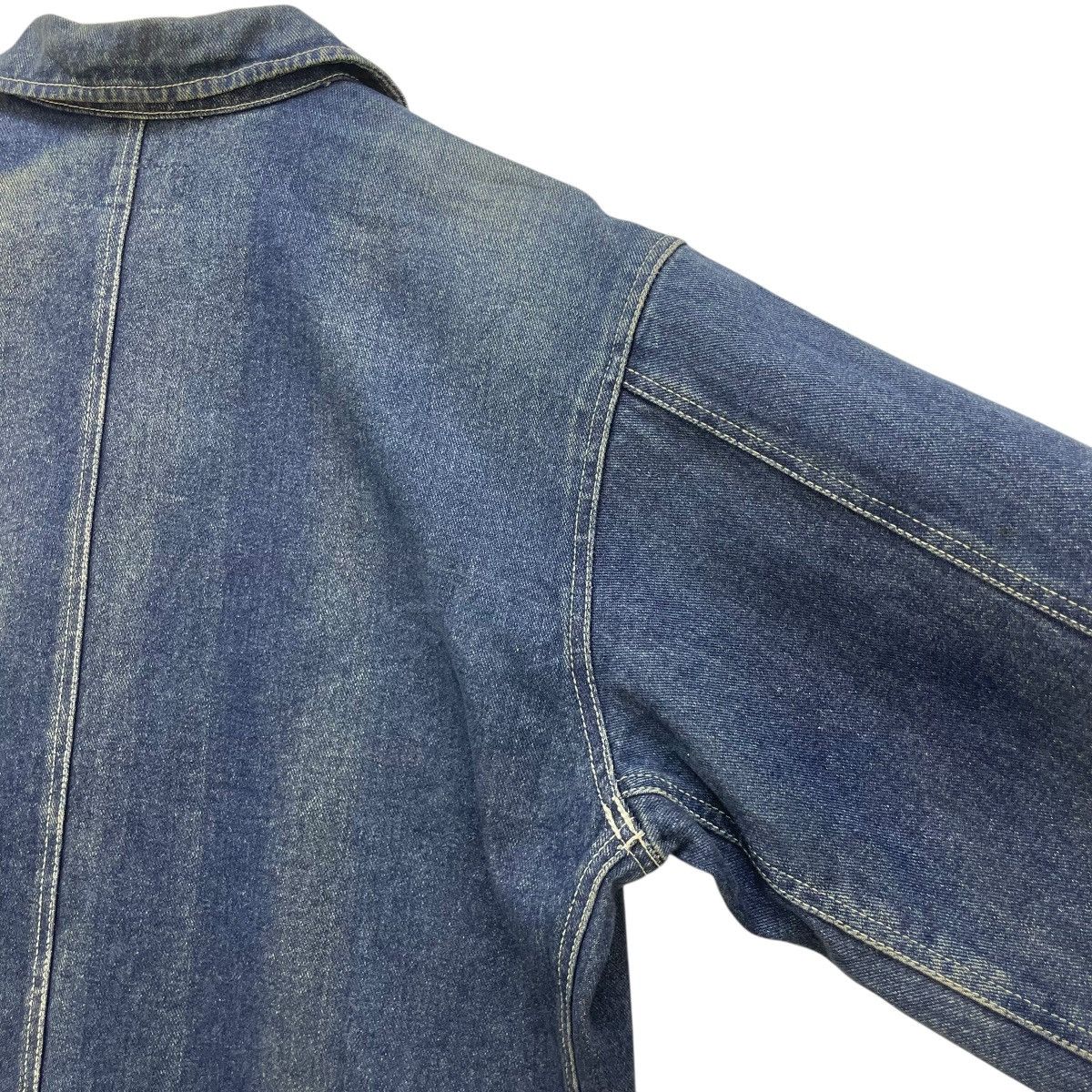45rpm 💥Vintage Sunfaded Pairshine Worker Denim Jacket Size US L / EU 52-54 / 3 - 10 Thumbnail