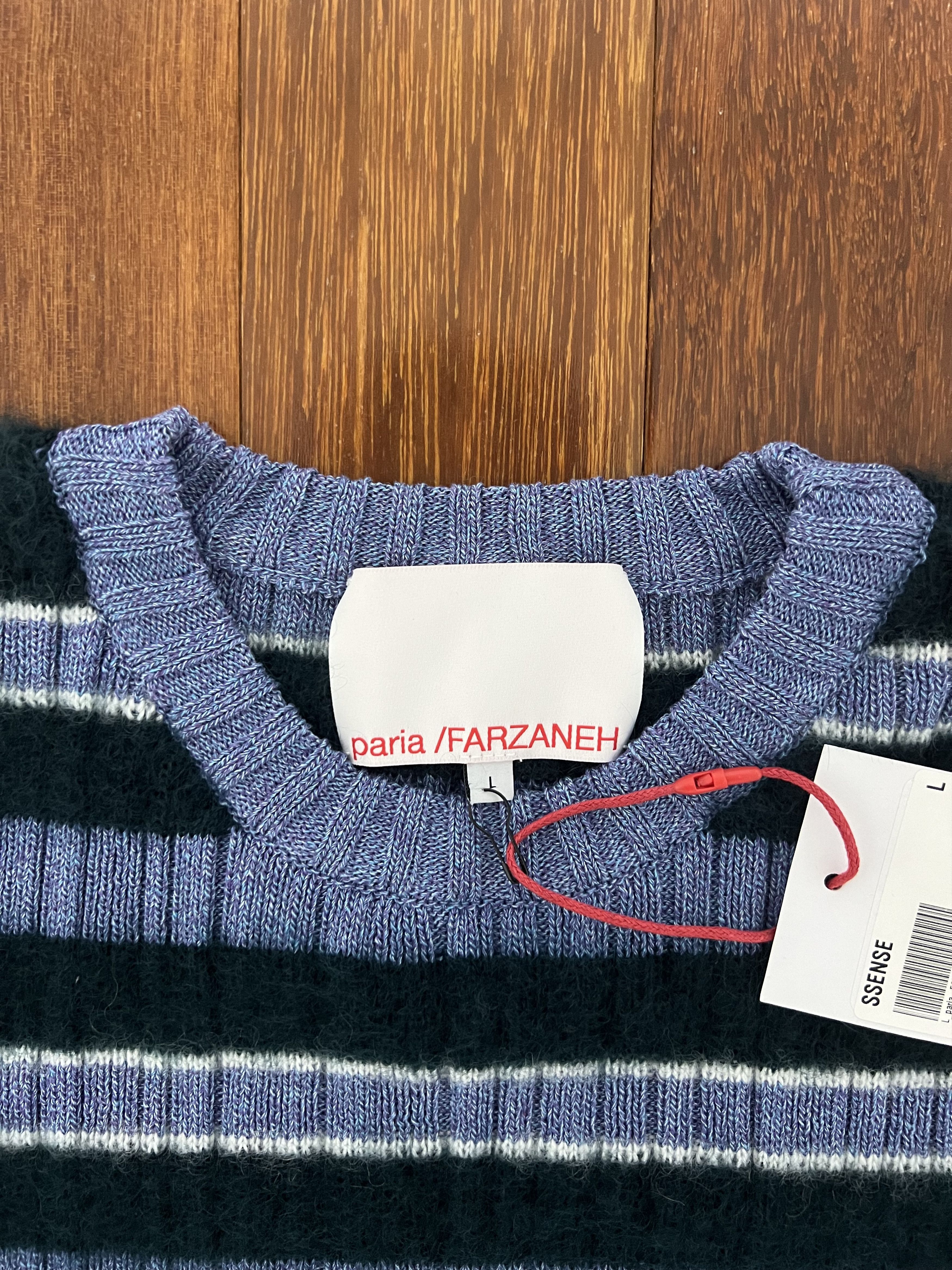 Paria Farzaneh 💚 Paria Farzaneh Toothpaste Knit Sweater Large NEW Size US L / EU 52-54 / 3 - 4 Thumbnail