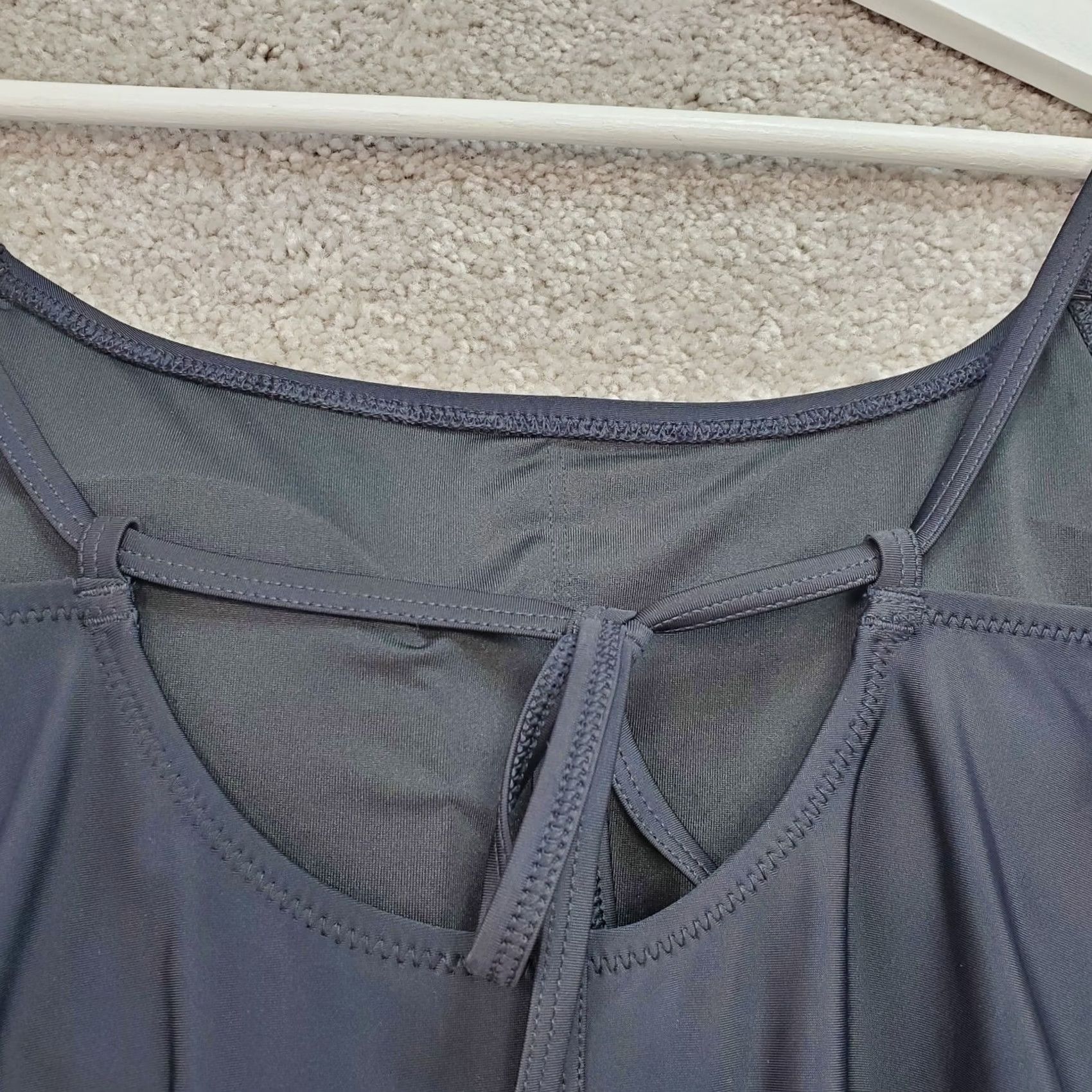 Old Navy Old Navy Womens Medium Black Stretch Adjustable Strap Swimsuit Size ONE SIZE - 7 Thumbnail