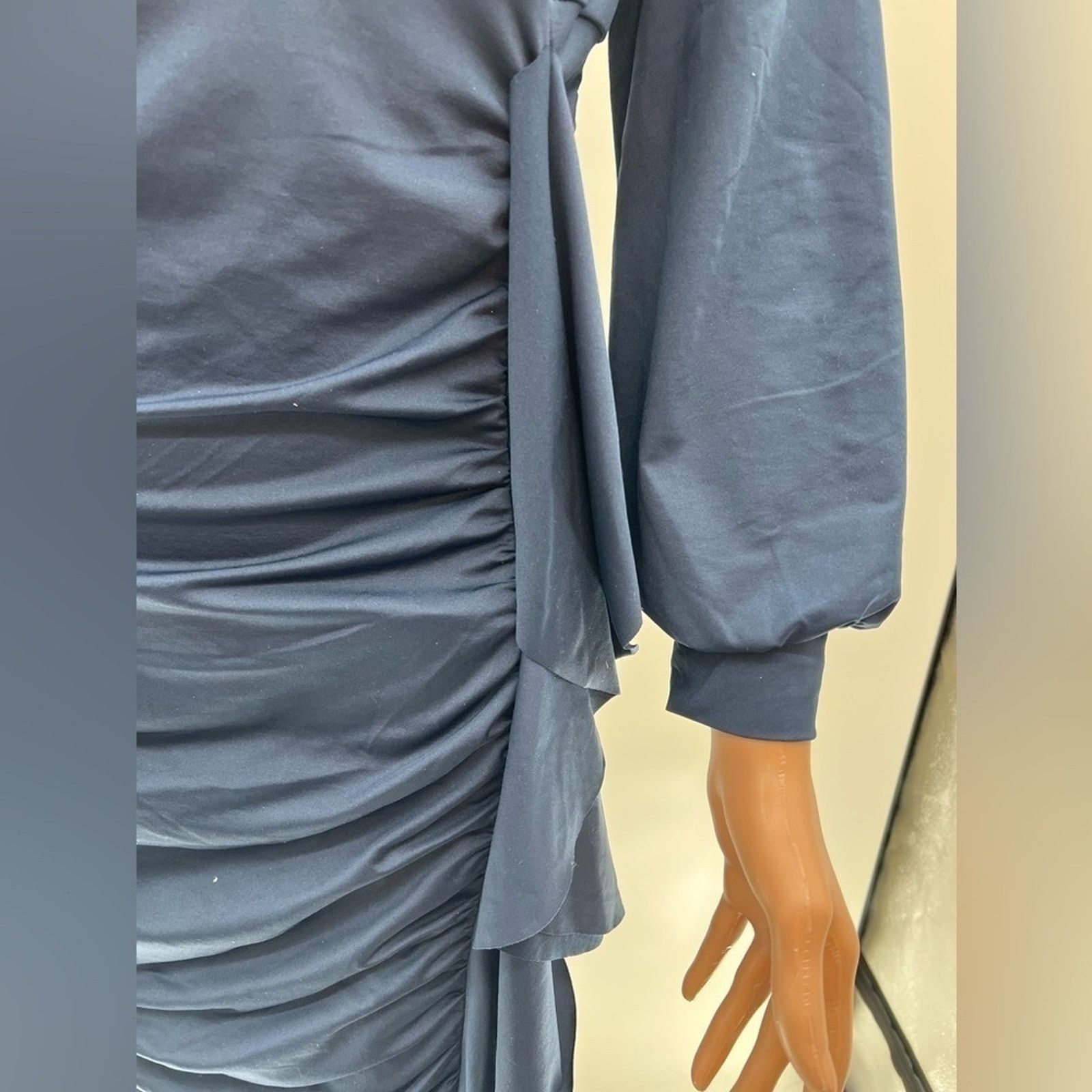 & Other Stories Midnight Blue Rouched Dress (NWOT) M Size M / US 6-8 / IT 42-44 - 4 Thumbnail