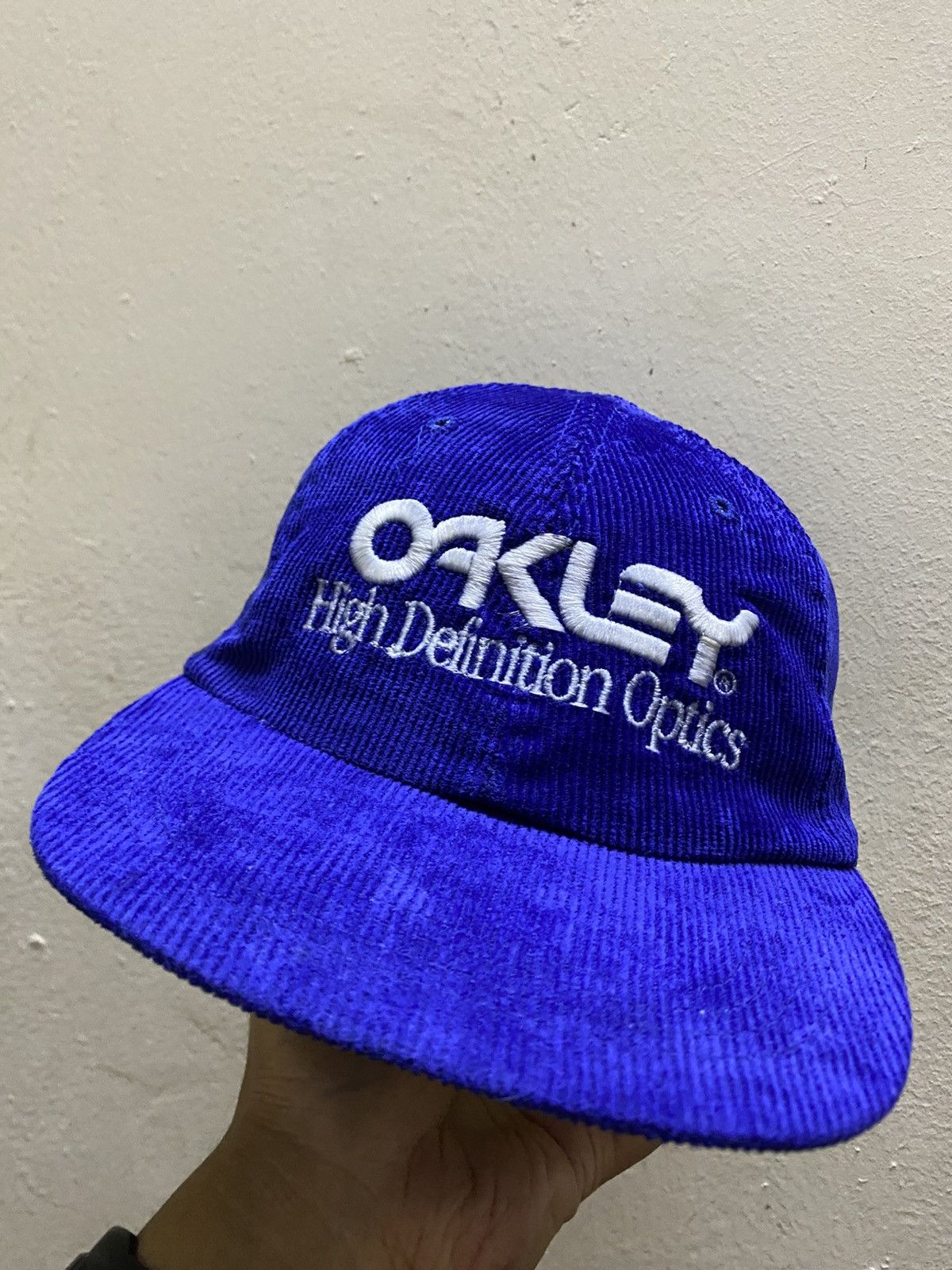 Vintage Oakley Software HDO Corduroy Cap Zipper Adjustable