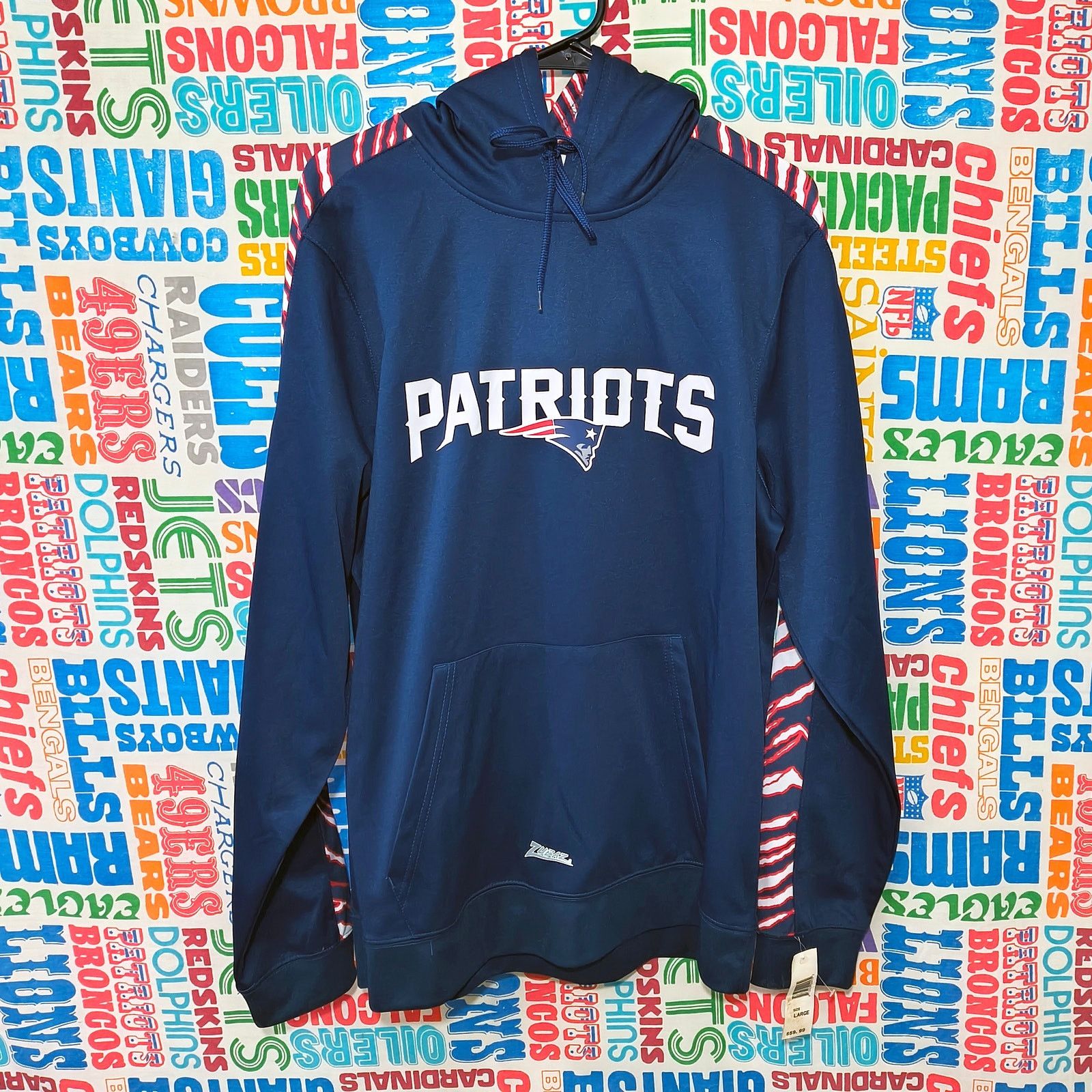 NFL NFL New England Patriots Zubaz Hoodie Size L New With Tags Size US L / EU 52-54 / 3 - 1 Thumbnail