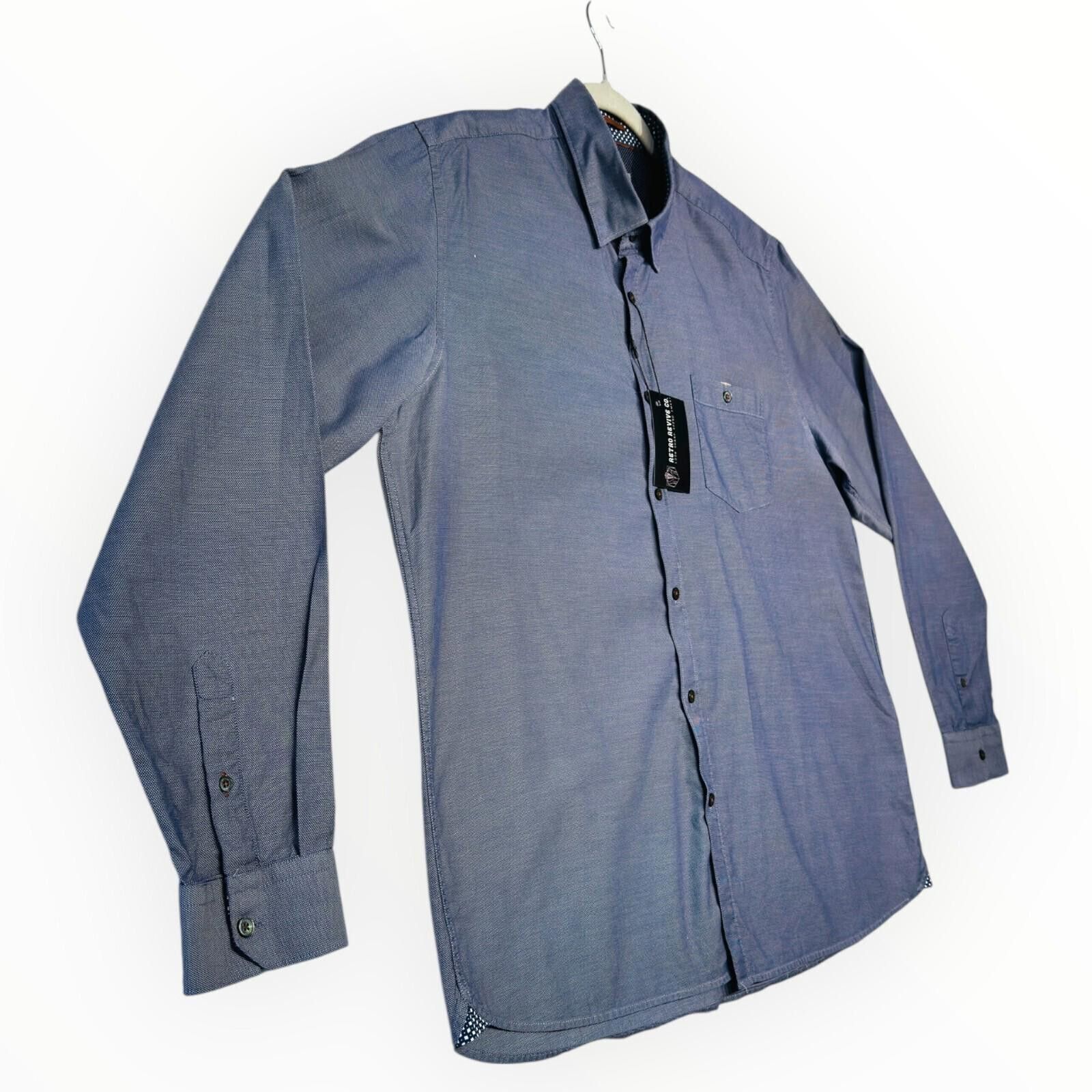 Ted Baker Ted Baker 6 Shirt Men's UK Size 2XL Blue Ditsy Print Button Size 48R - 5 Thumbnail