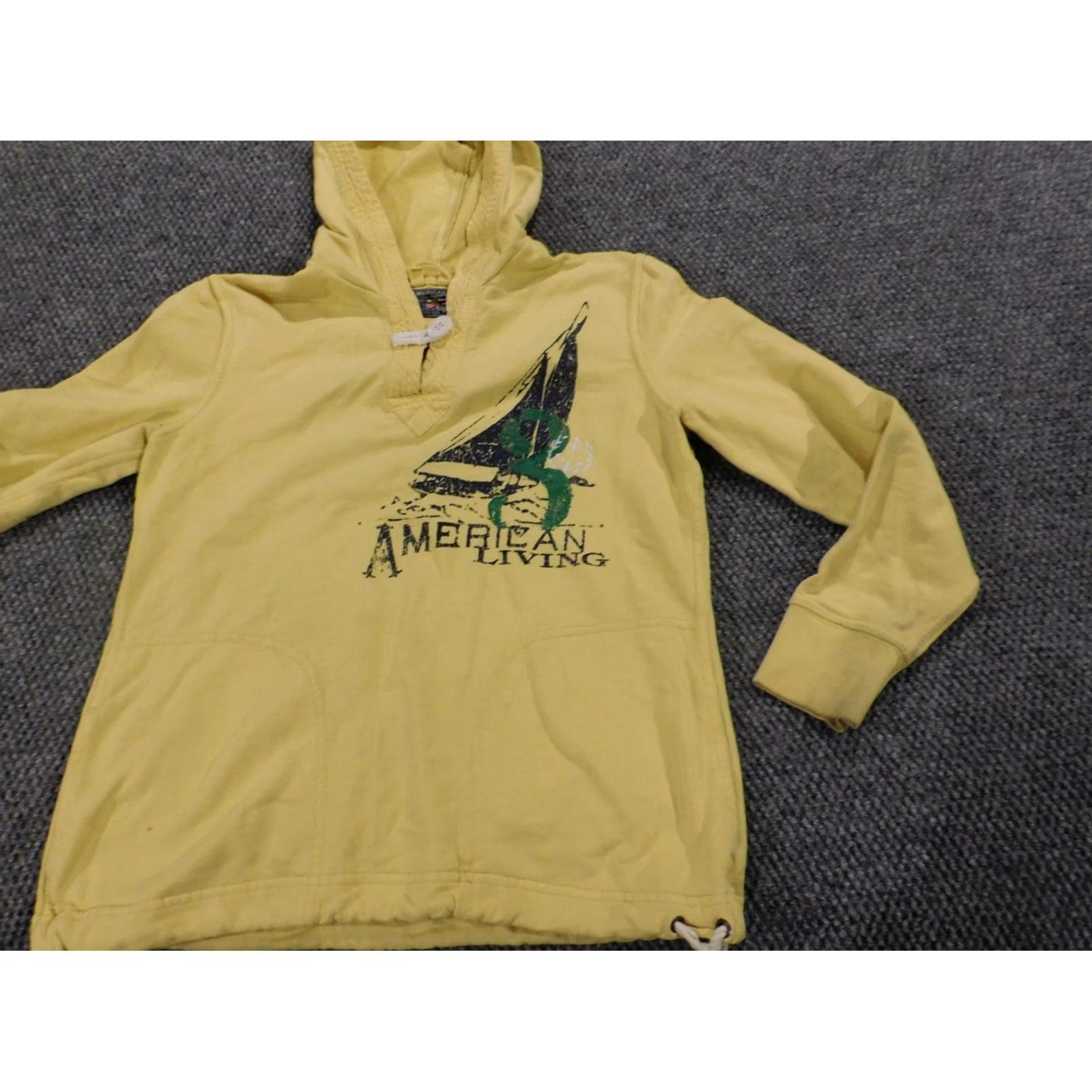 Vintage VINTAGE? No — American Living Sweater Regular Medium Womens Yellow Pullover Mock Neck Knit Cotton Long Sleeve Button Size M / US 6-8 / IT 42-44 - 3 Thumbnail