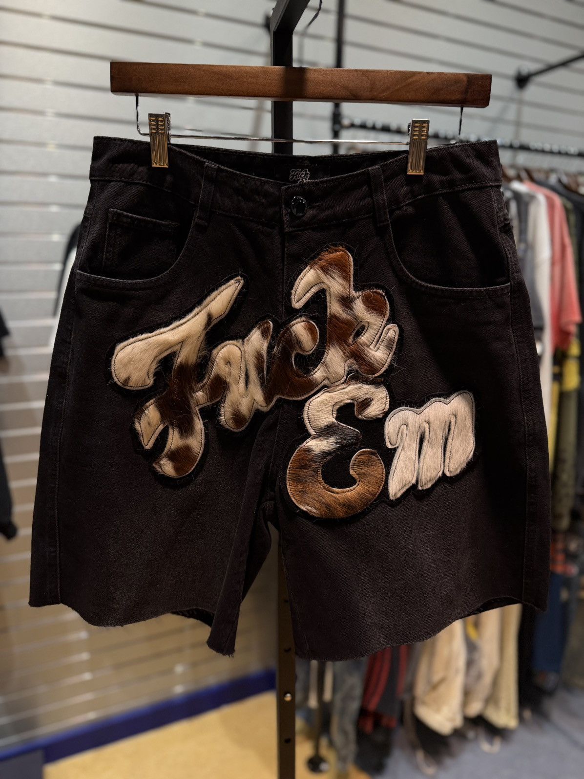 Other Fuck EM Shorts Black Fur Size (30) Size US 30 / EU 46 - 3 Thumbnail