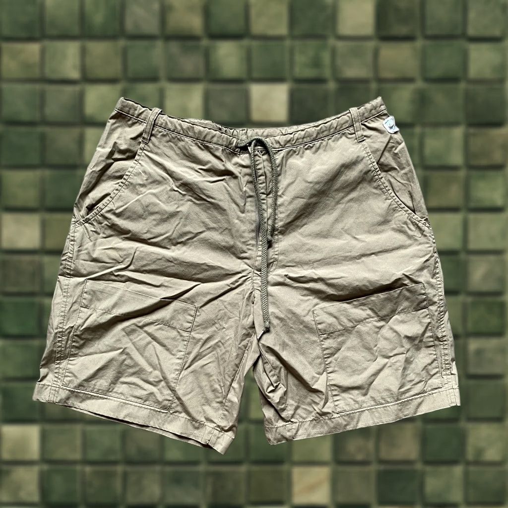 Nike VINTAGE Nike Beige Cargo Shorts Double Knee Pocket Mens Size L Size US 33 - 1 Thumbnail