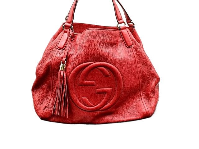 Gucci Gucci Soho Leather Red Shoulder Bag Size ONE SIZE - 1 Thumbnail