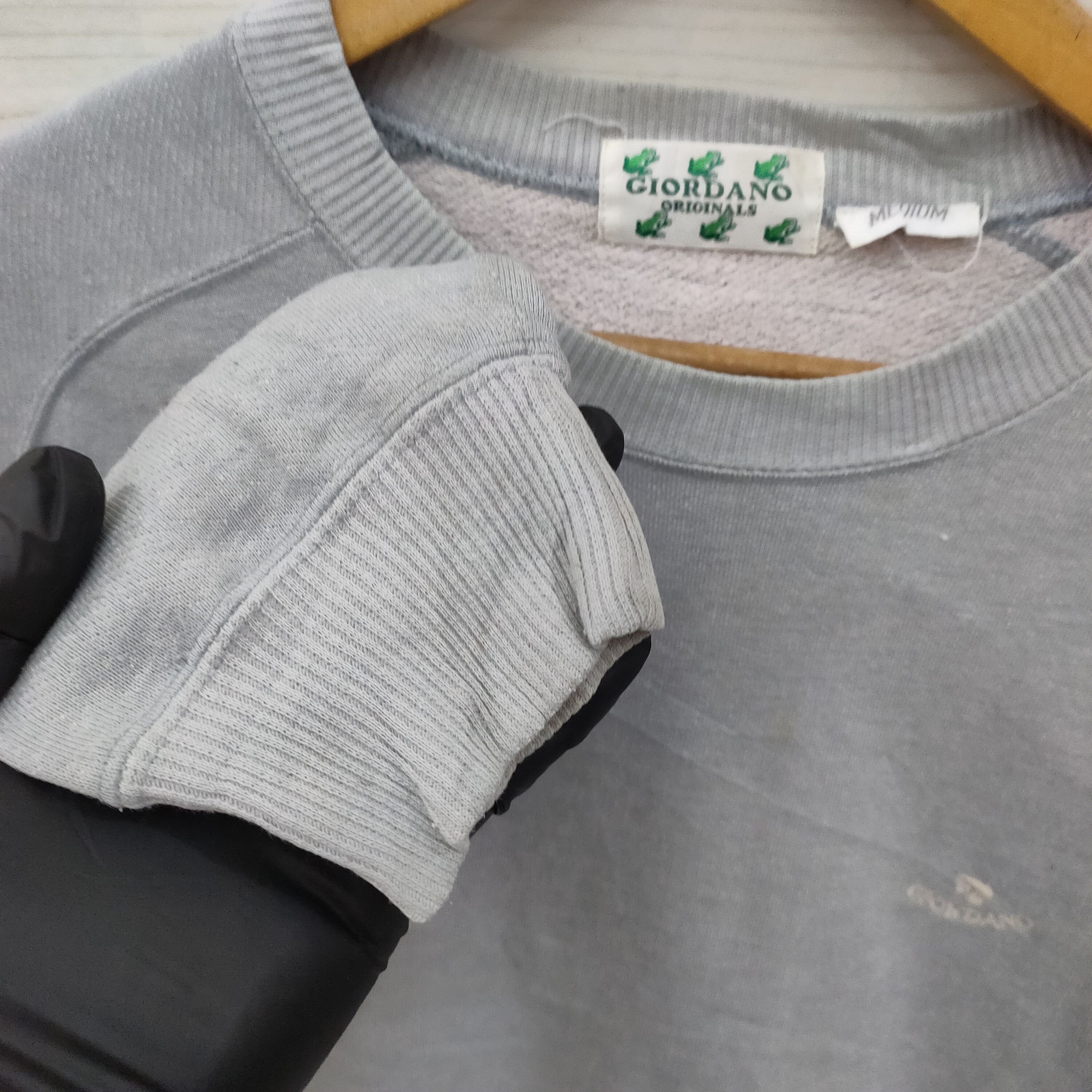 Giordano × Vintage Vintage 90s Giordano Crewneck Sweatshirt Size M / US 6-8 / IT 42-44 - 8 Thumbnail