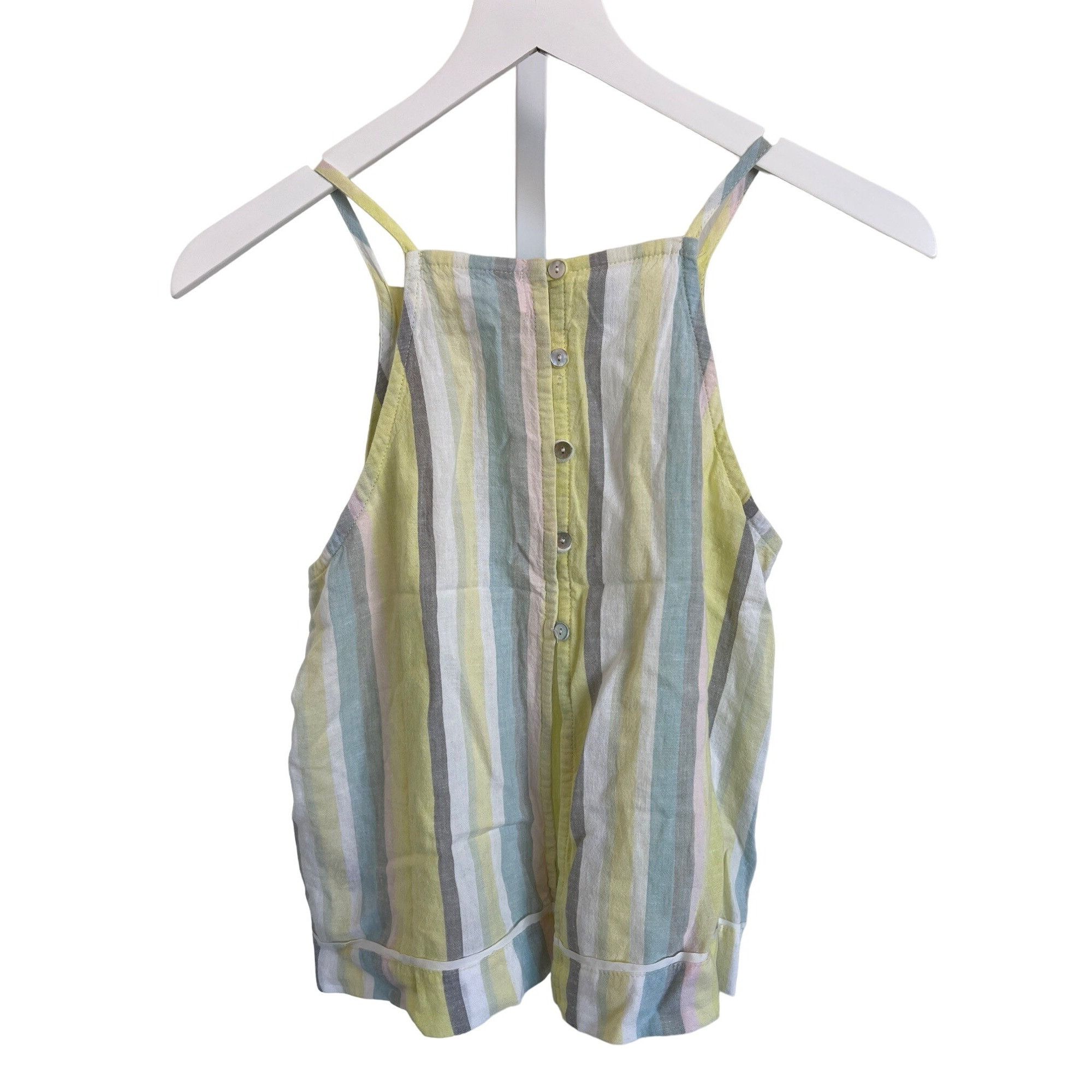 Other Cloth & Stone Striped Button Back Tank Top Size XS / US 0-2 / IT 36-38 - 6 Thumbnail