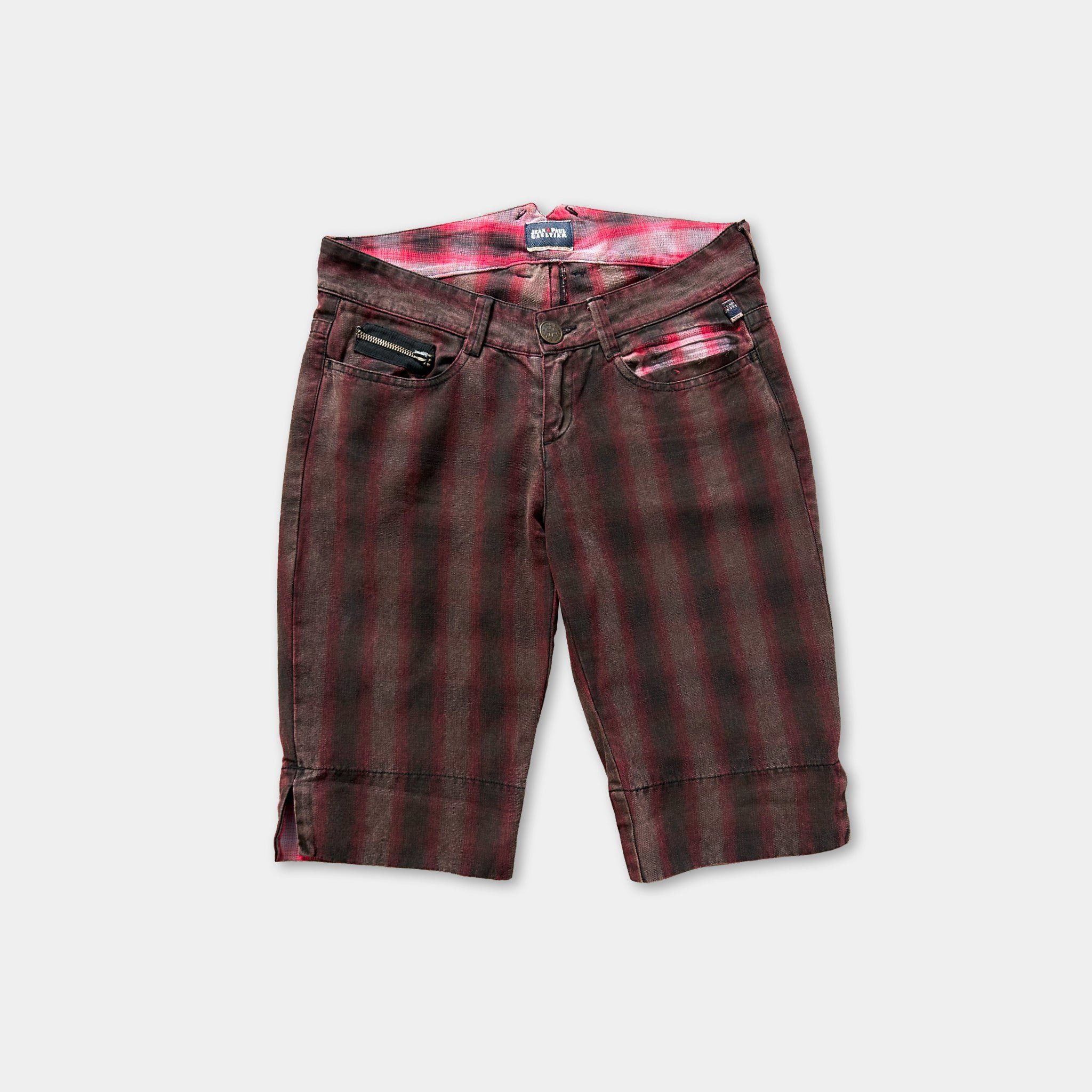 Jean Paul Gaultier Jean Paul Gaultier Red Tartan Shorts Size US 29 - 1 Thumbnail