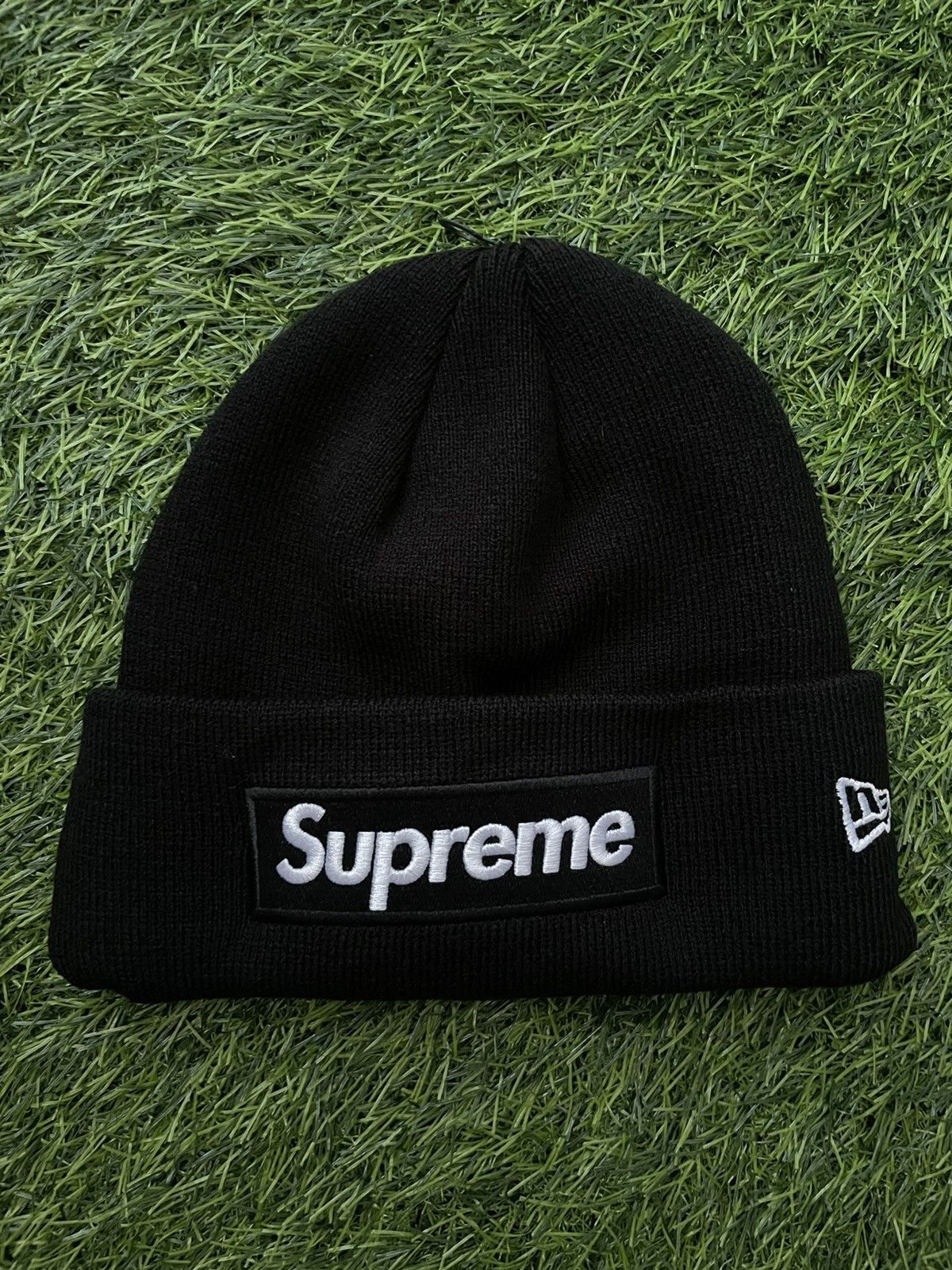 Supreme Supreme New Era Box Logo Beanie Black FW23 | Grailed