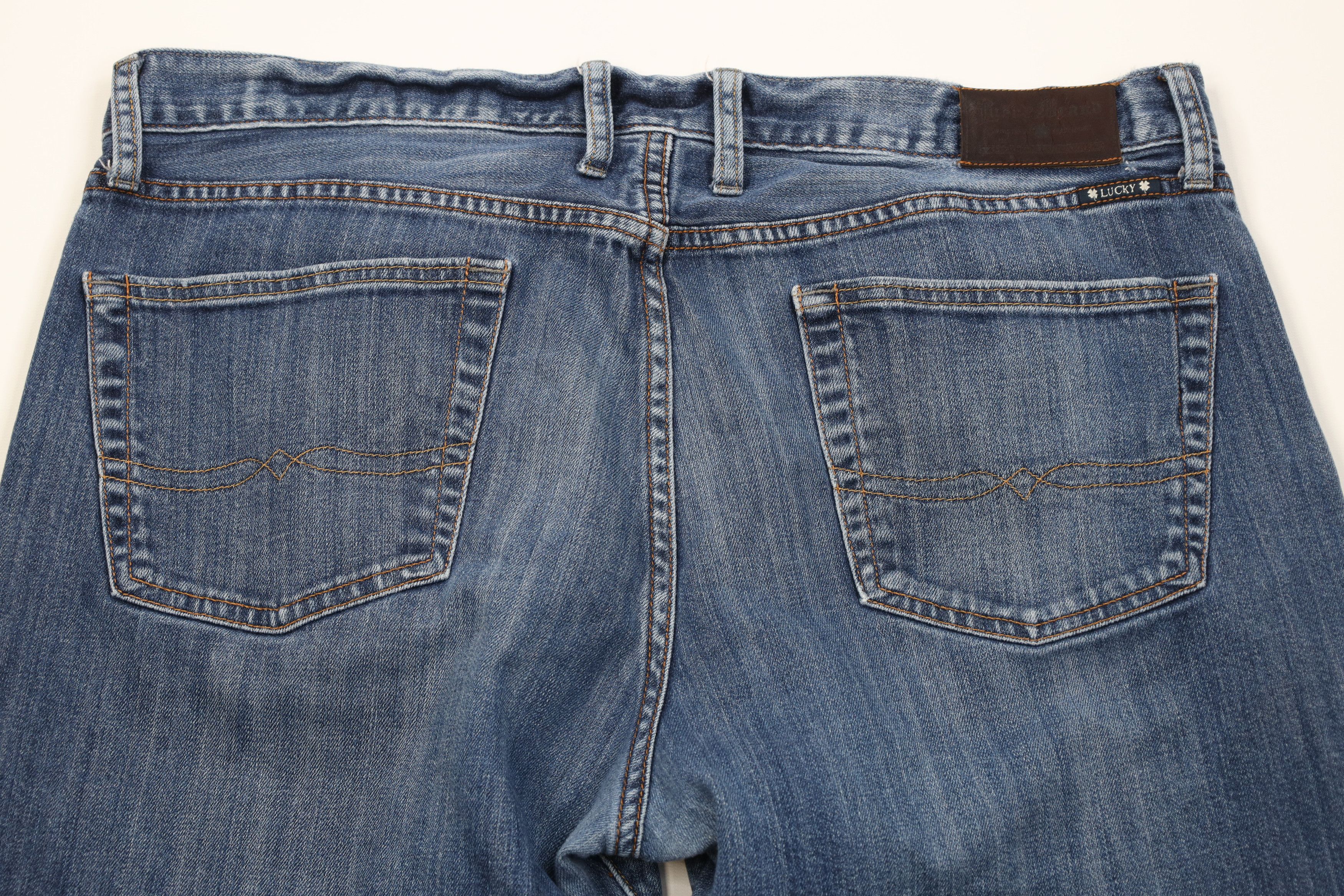 Lucky Brand Vintage Lucky Brand 361 Vintage Straight Wide Leg Jeans Blue Size US 38 / EU 54 - 10 Thumbnail