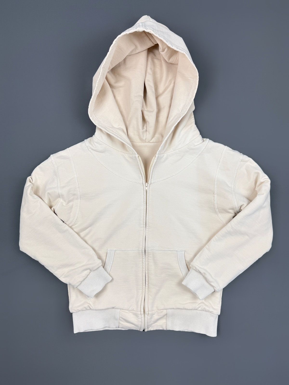Other Cream Double Layered Cotton Oversized Monk Hood Boxy Hoodie Size US L / EU 52-54 / 3 - 1 Thumbnail