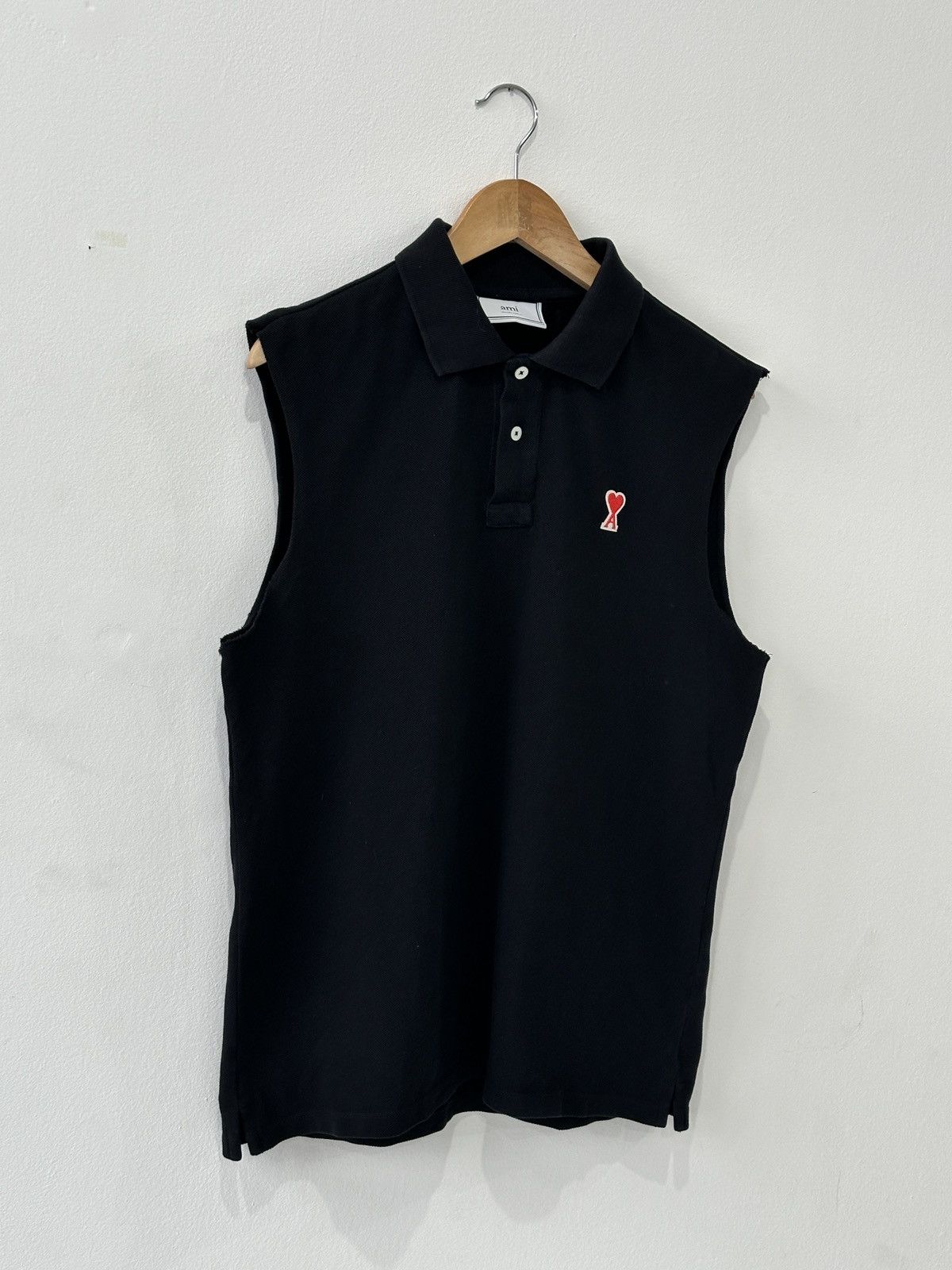 AMI × Designer Ami Polo Shirt Sleeveless Size US L / EU 52-54 / 3 - 2 Thumbnail