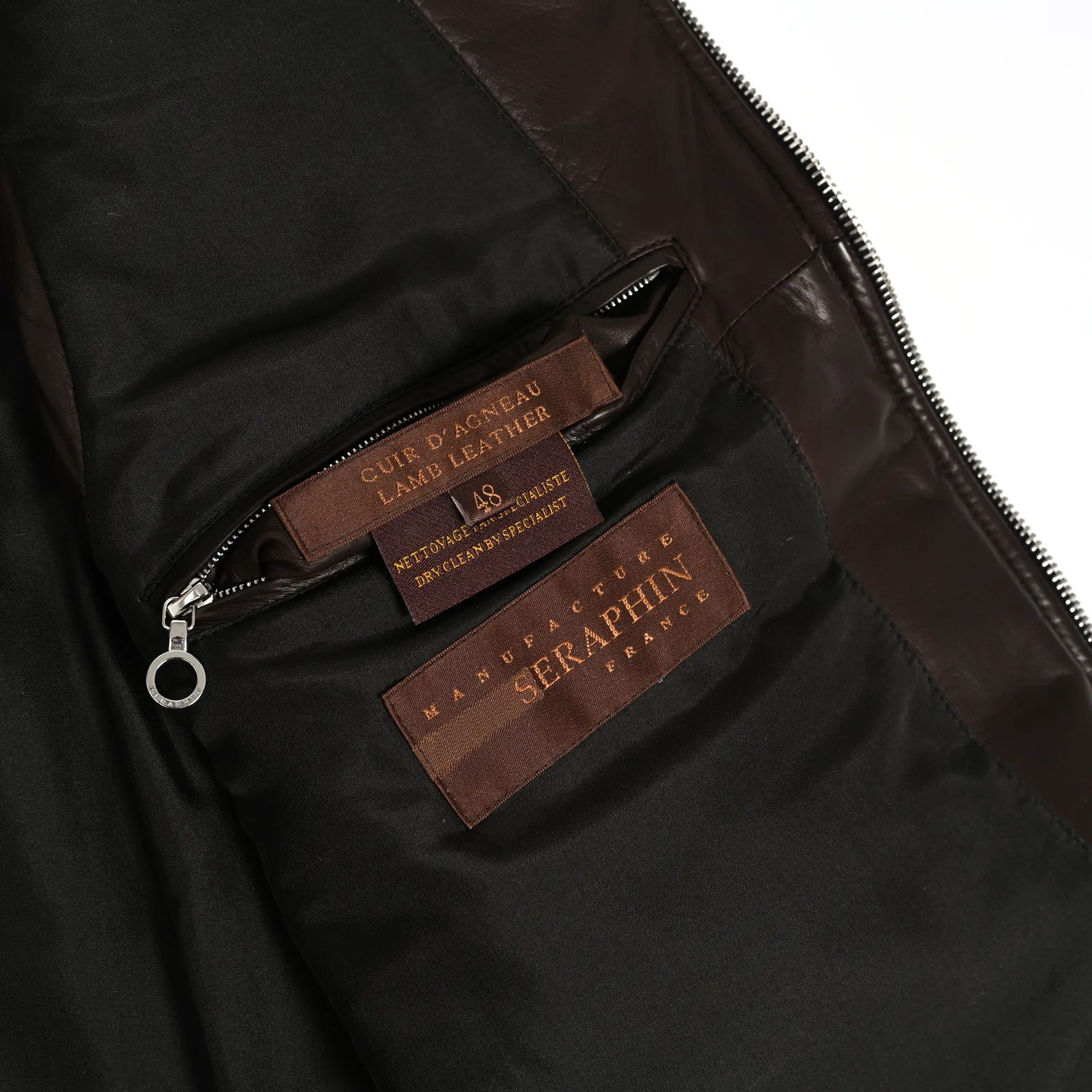 SERAPHIN SERAPHIN brown lamb leather puffer vest (48 EU) Size US M / EU 48-50 / 2 - 6 Thumbnail