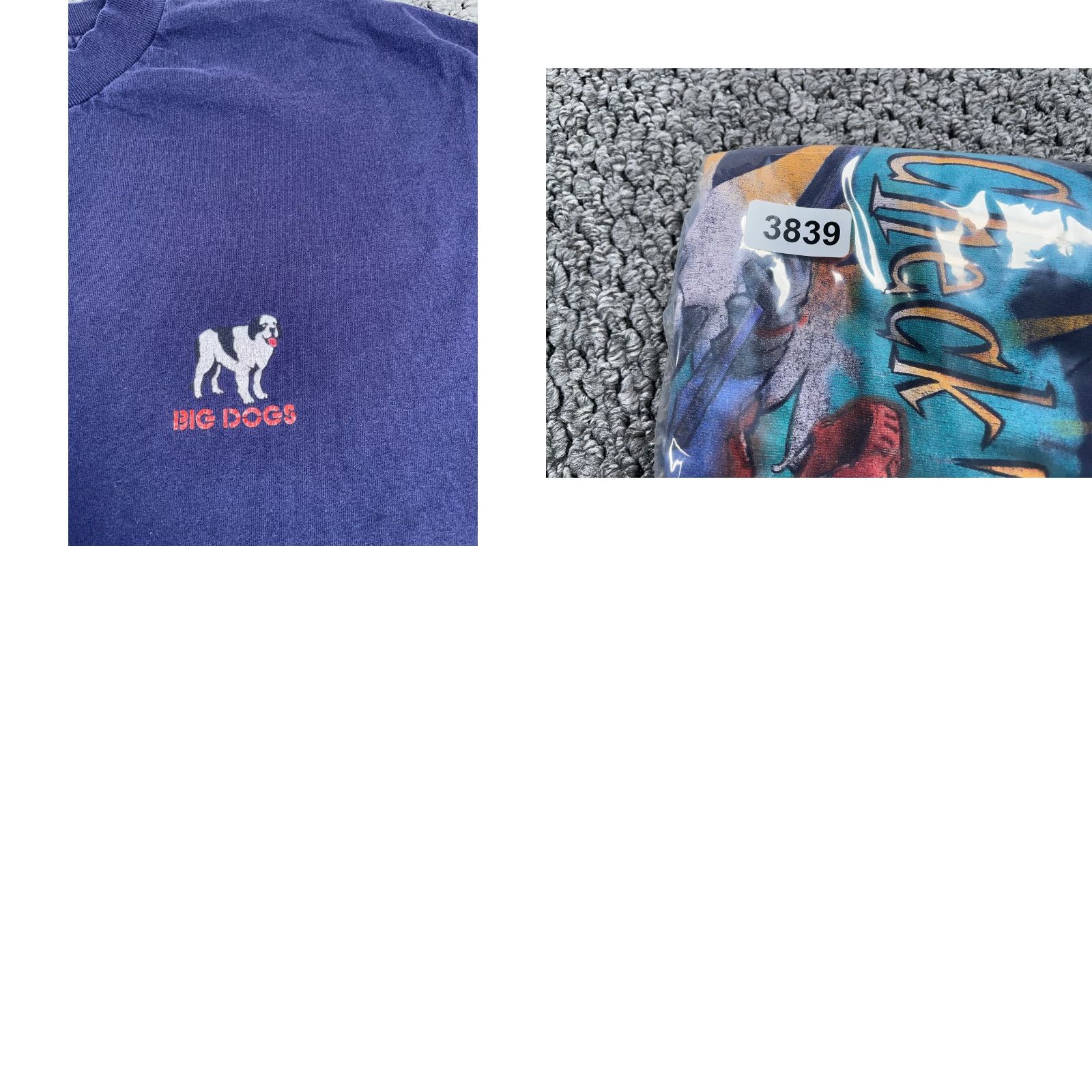 Big Dogs VTG Big Dogs Check This Hockey Print T-Shirt Adult 4X Dark Blue USA Made Mens Big 4X Cotton Graphic Print 90s Vintage Size US XXL / EU 58 / 5 - 9 Thumbnail
