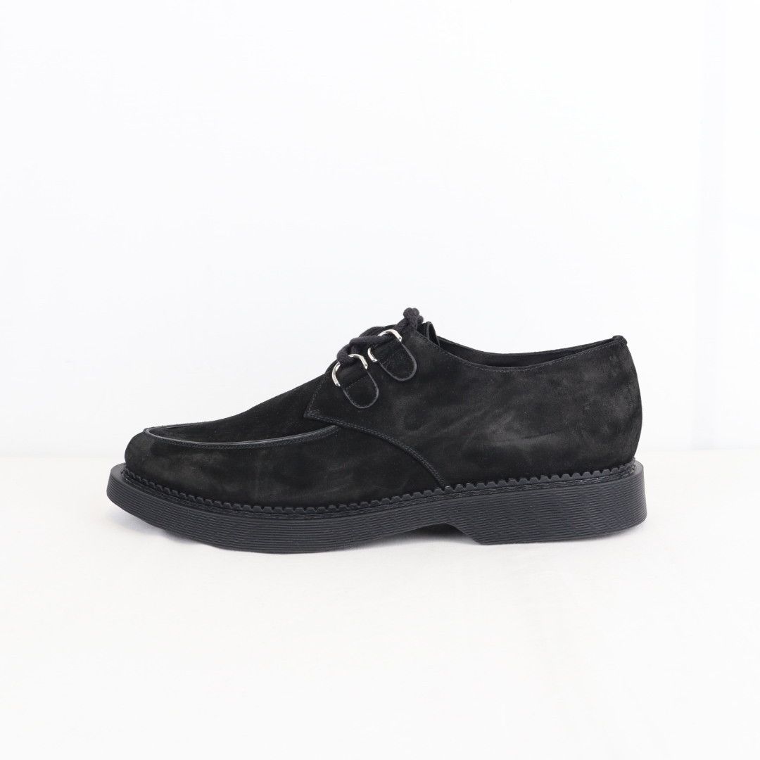 Saint Laurent Paris o1rshd1 Teddy 10 Suede Cashmere Opera Boots in Nero Size US 12 / EU 45 - 5 Thumbnail