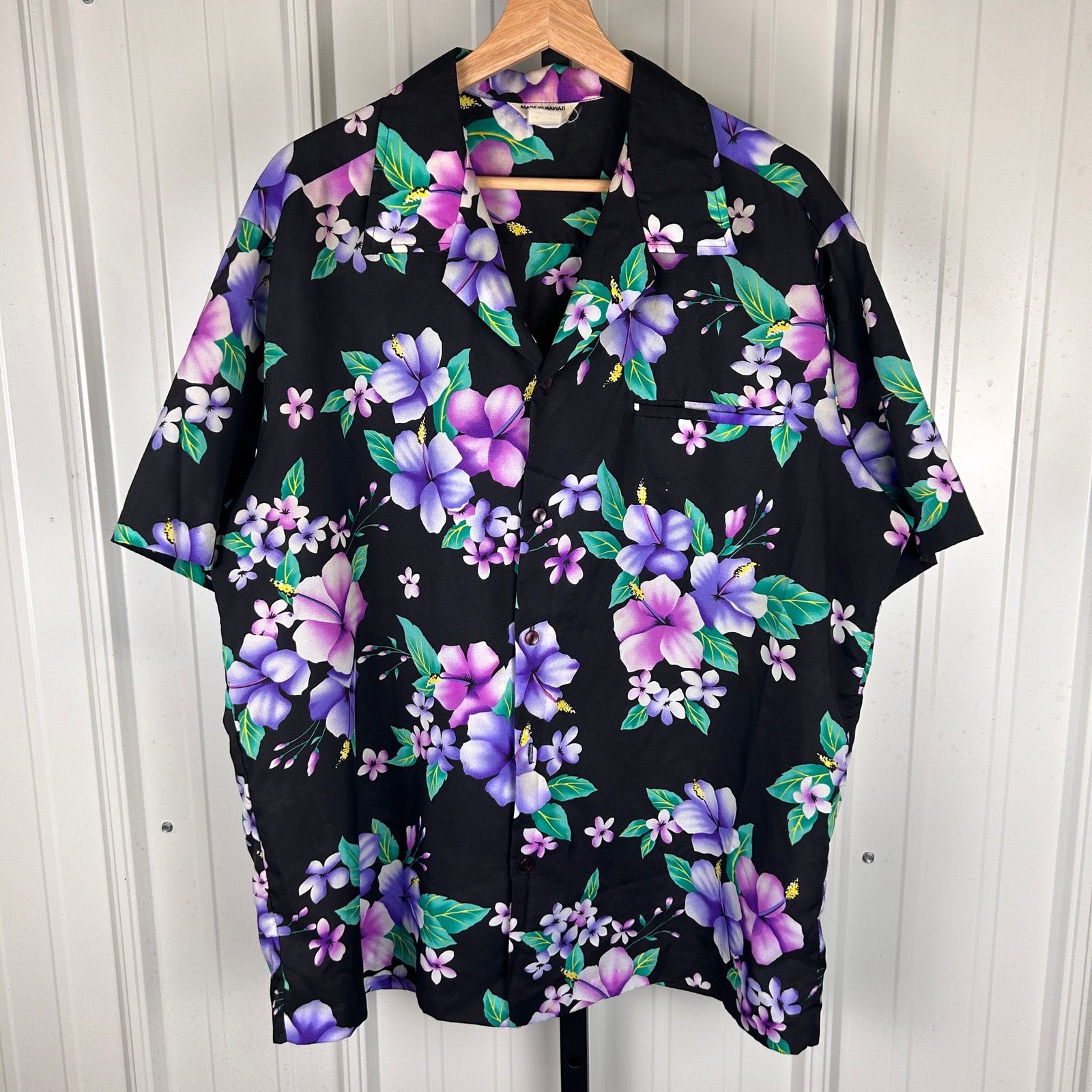 Other Floral Hawaiian Made in Hawaii XL Vintage Pocket Button Up Size US XL / EU 56 / 4 - 2 Thumbnail