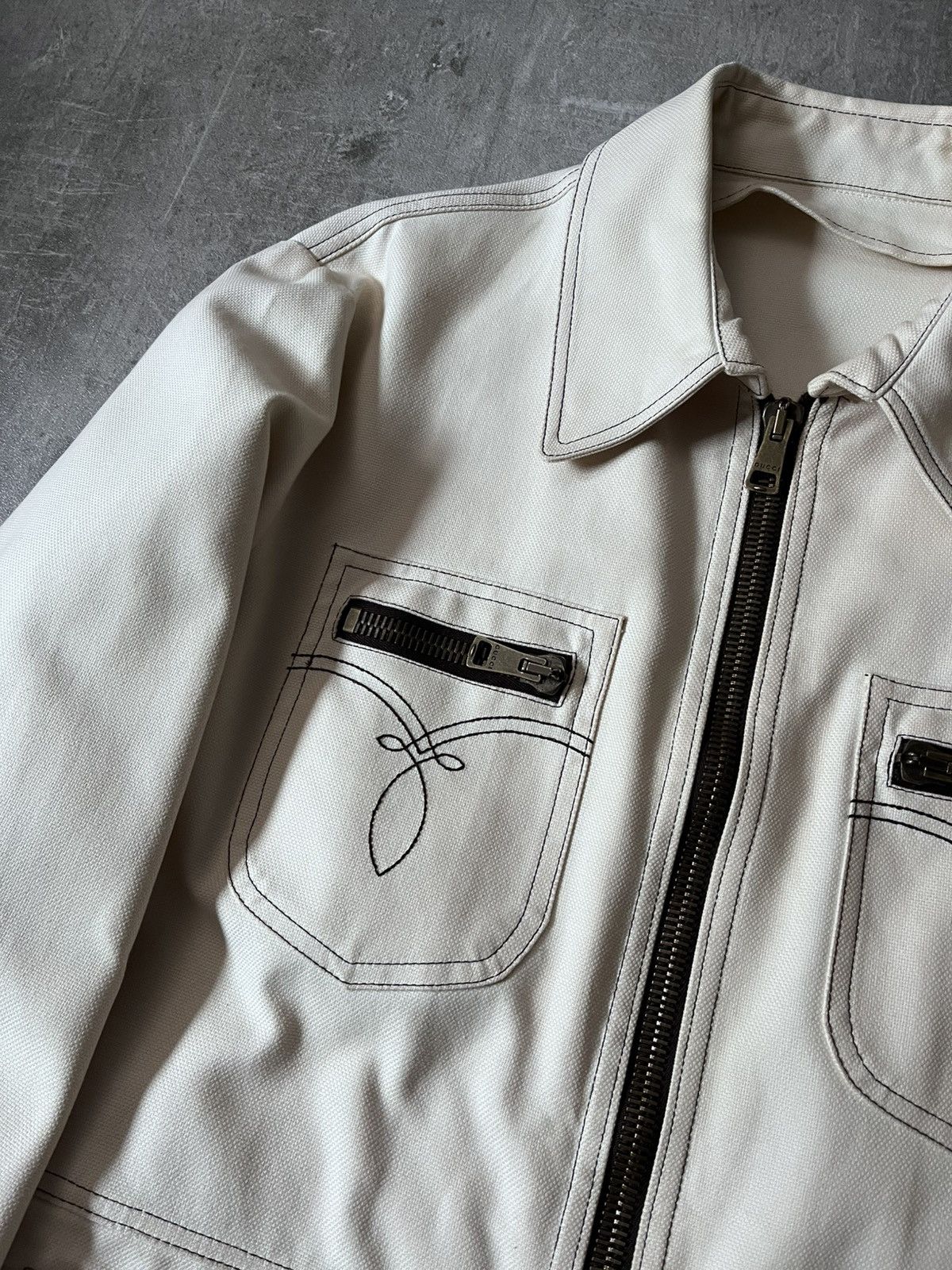 Gucci Gucci by Tom Ford western denim jacket cream Size US M / EU 48-50 / 2 - 4 Thumbnail