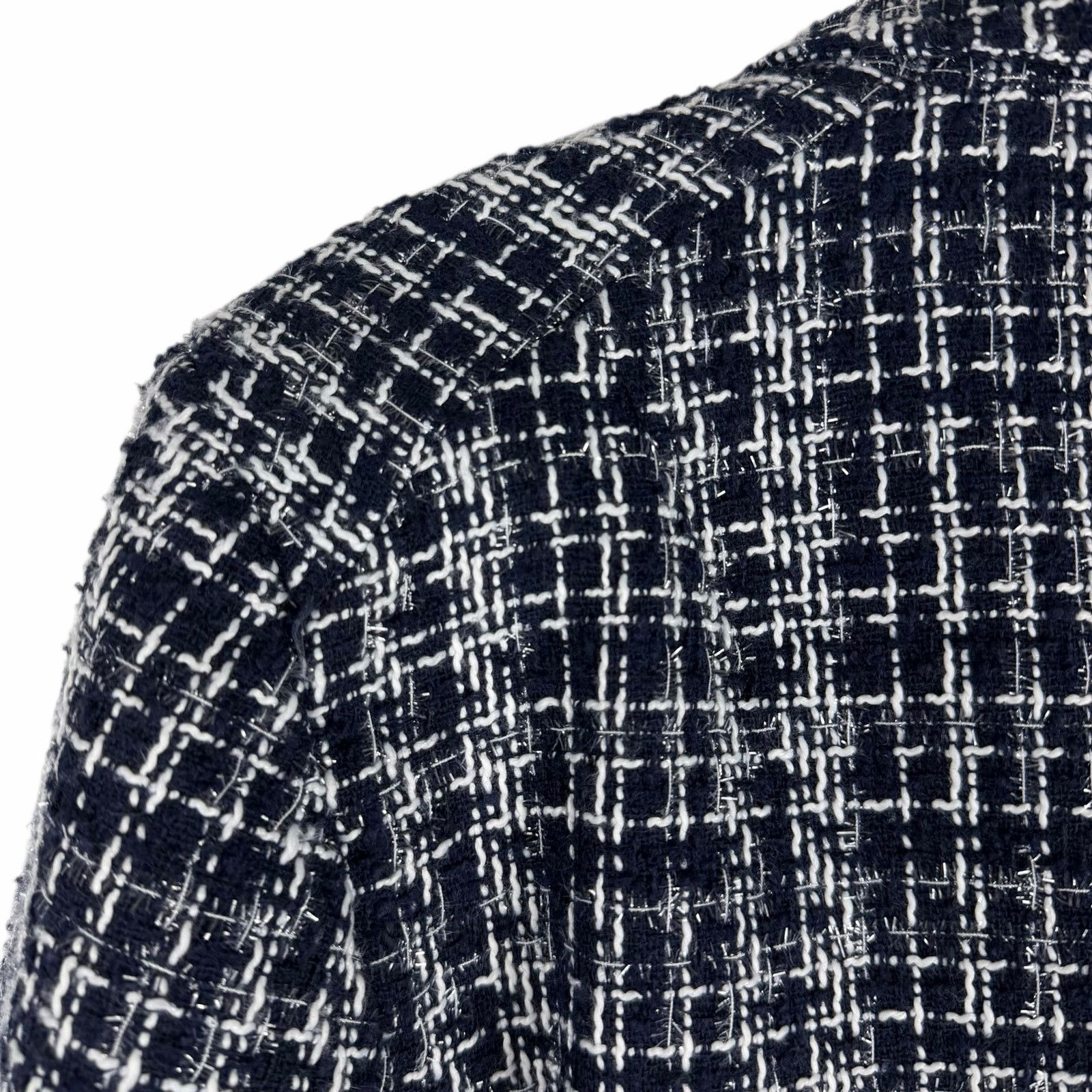 Rag & Bone Rag & Bone Elvy Tweed Double Breasted Blazer Navy Size 12 Size XL / US 12-14 / IT 48-50 - 9 Thumbnail