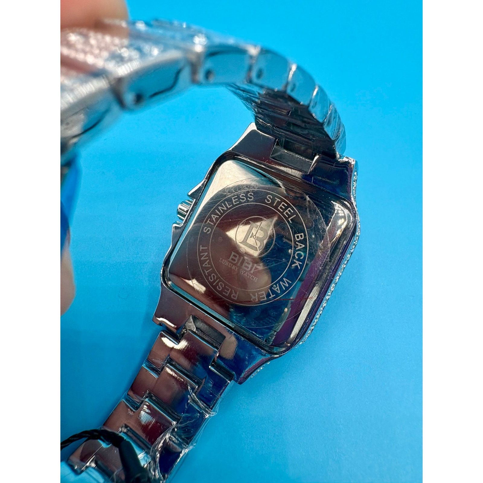 Jewelry NWT 38mm Luxury Bibi Crystal Stainless Steel Watch Size ONE SIZE - 4 Thumbnail
