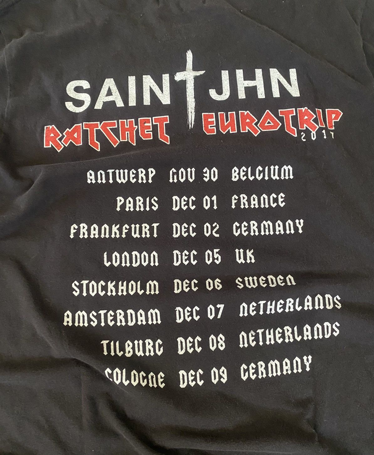Rap Tees Saint Jhn Tour Tee Size US XL / EU 56 / 4 - 4 Thumbnail