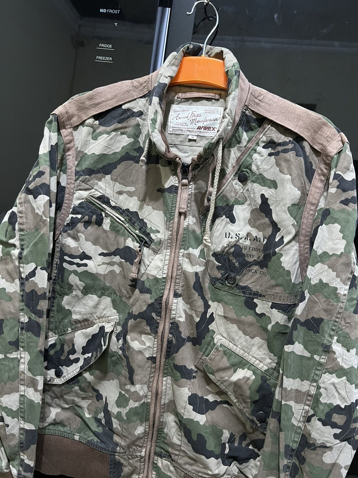 Avirex Avirex U.S.S.A.F Camo Bomber Flyers Jacket Size US M / EU 48-50 / 2 - 2 Thumbnail
