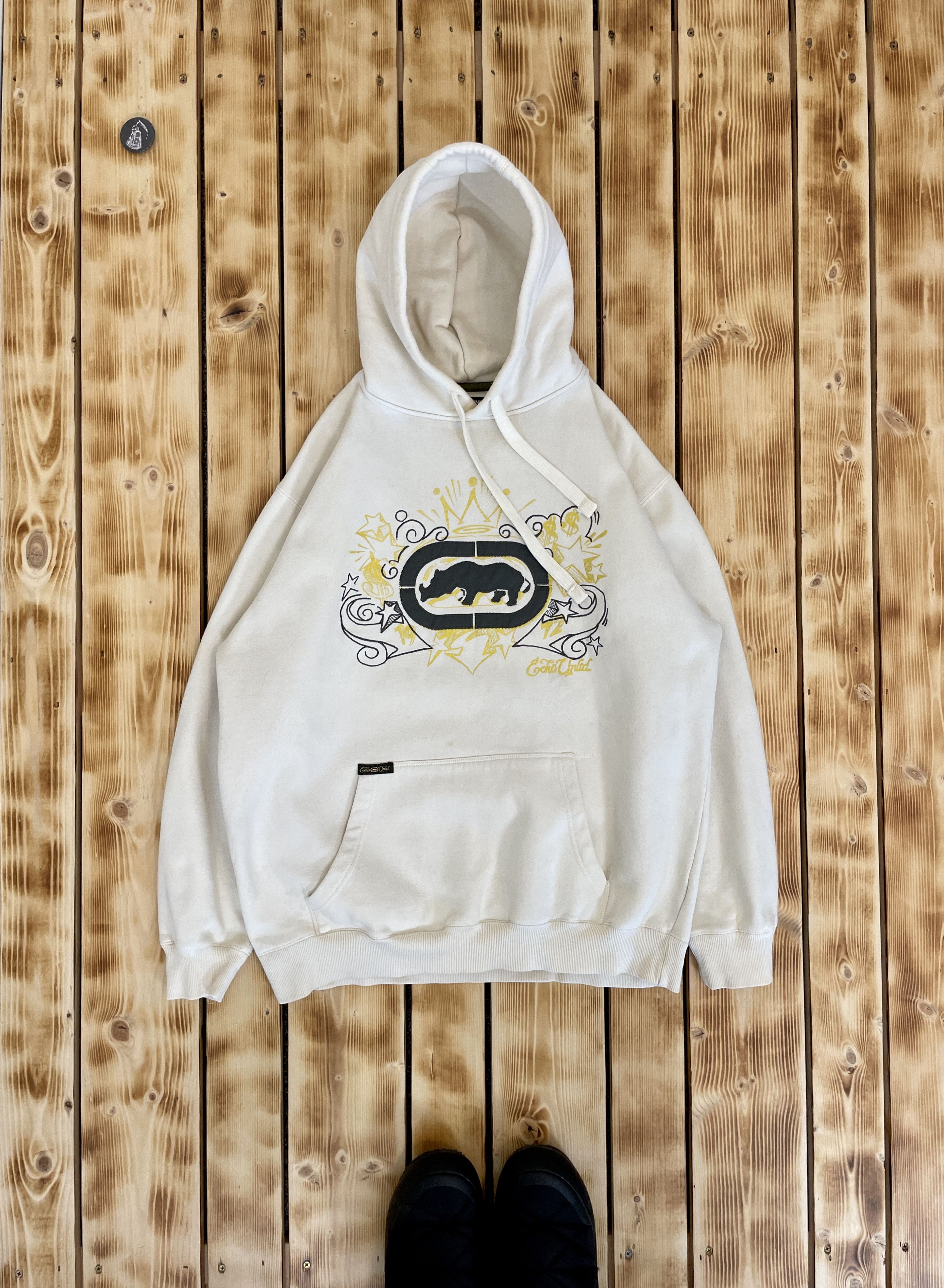 Ecko Unltd. Vintage Ecko Unltd White Hoodie Big Graffiti Logo Rap Y2K Size US XL / EU 56 / 4 - 2 Thumbnail