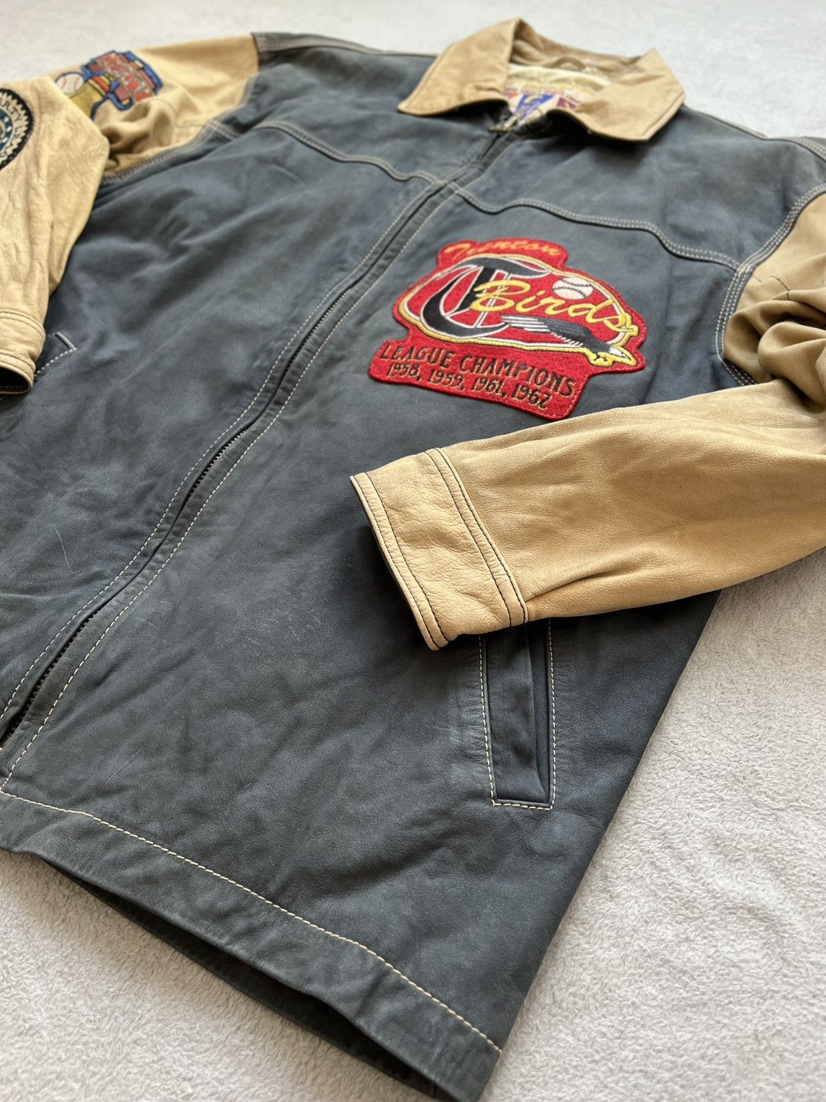 Avirex Authentic Vintage Avirex Varsity Jacket – “Trenton T-Birds” Size US S / EU 44-46 / 1 - 3 Thumbnail