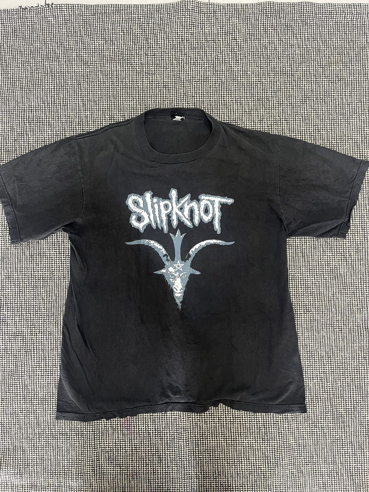 Band Tees × Slipknot × Vintage Vintage Y2K Slipknot Faded Band Emo Deftones T Shirt Size US M / EU 48-50 / 2 - 1 Thumbnail