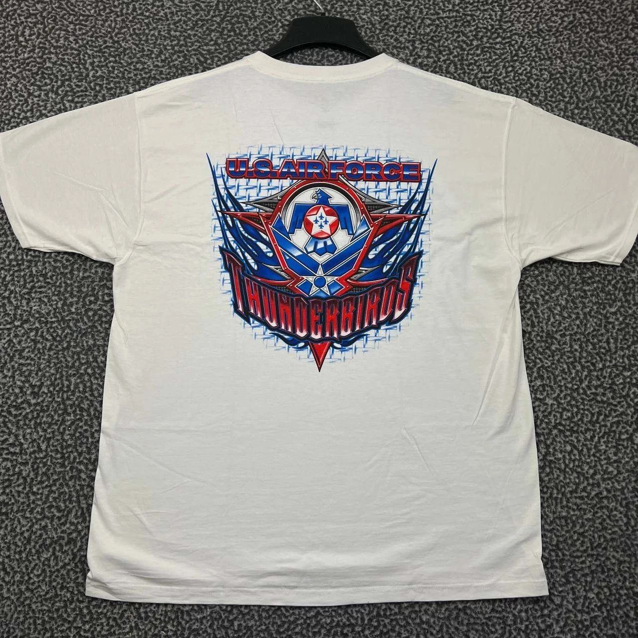 Fruit Of The Loom Vintage U.S Air Force Thunderbirds Shirt XL Deadstock Y2K Size US XL / EU 56 / 4 - 1 Thumbnail