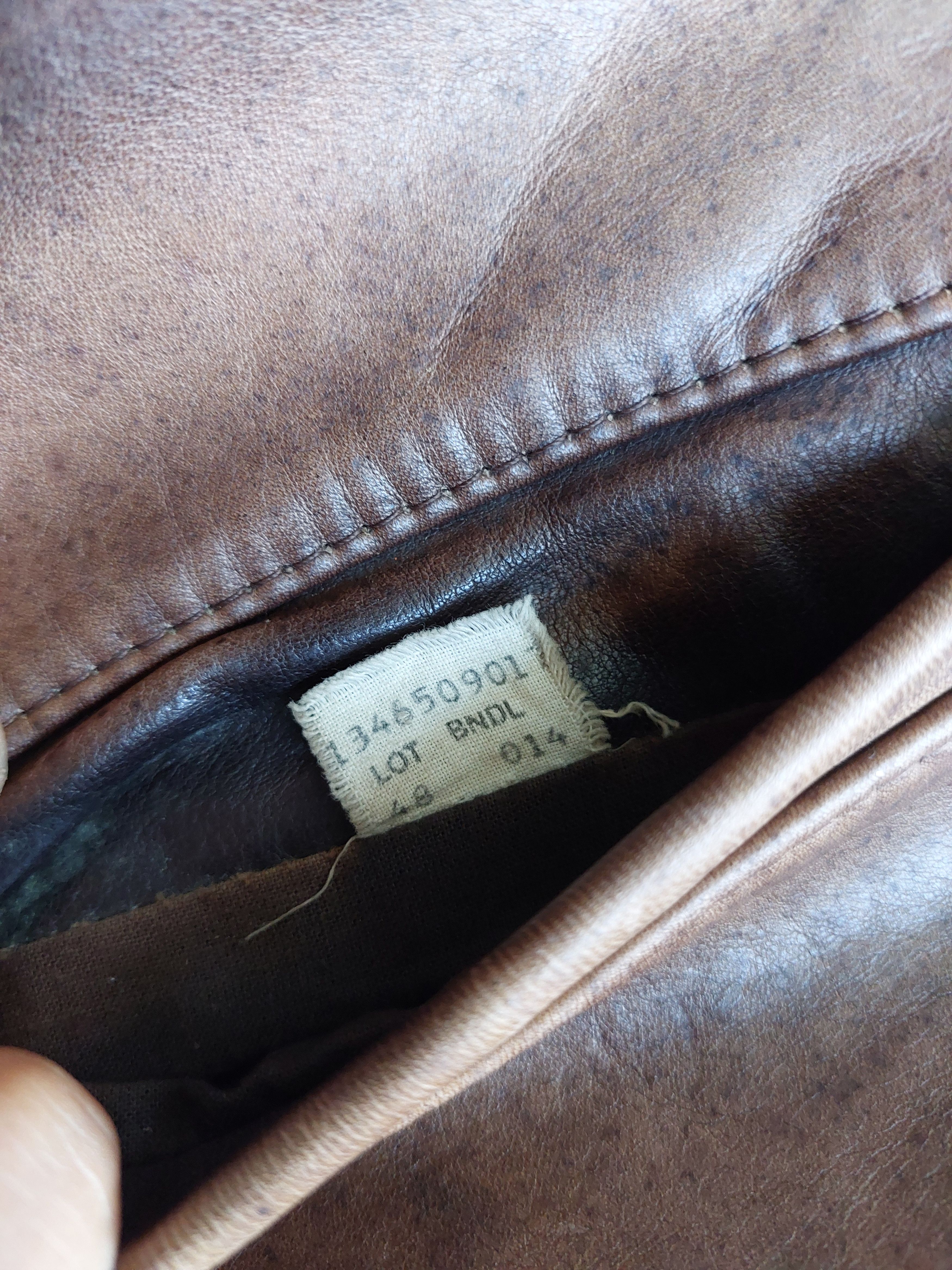 Schott SCHOTT 740N PEA COAT VINTAGE LEATHER JACKET Size US XL / EU 56 / 4 - 18 Thumbnail
