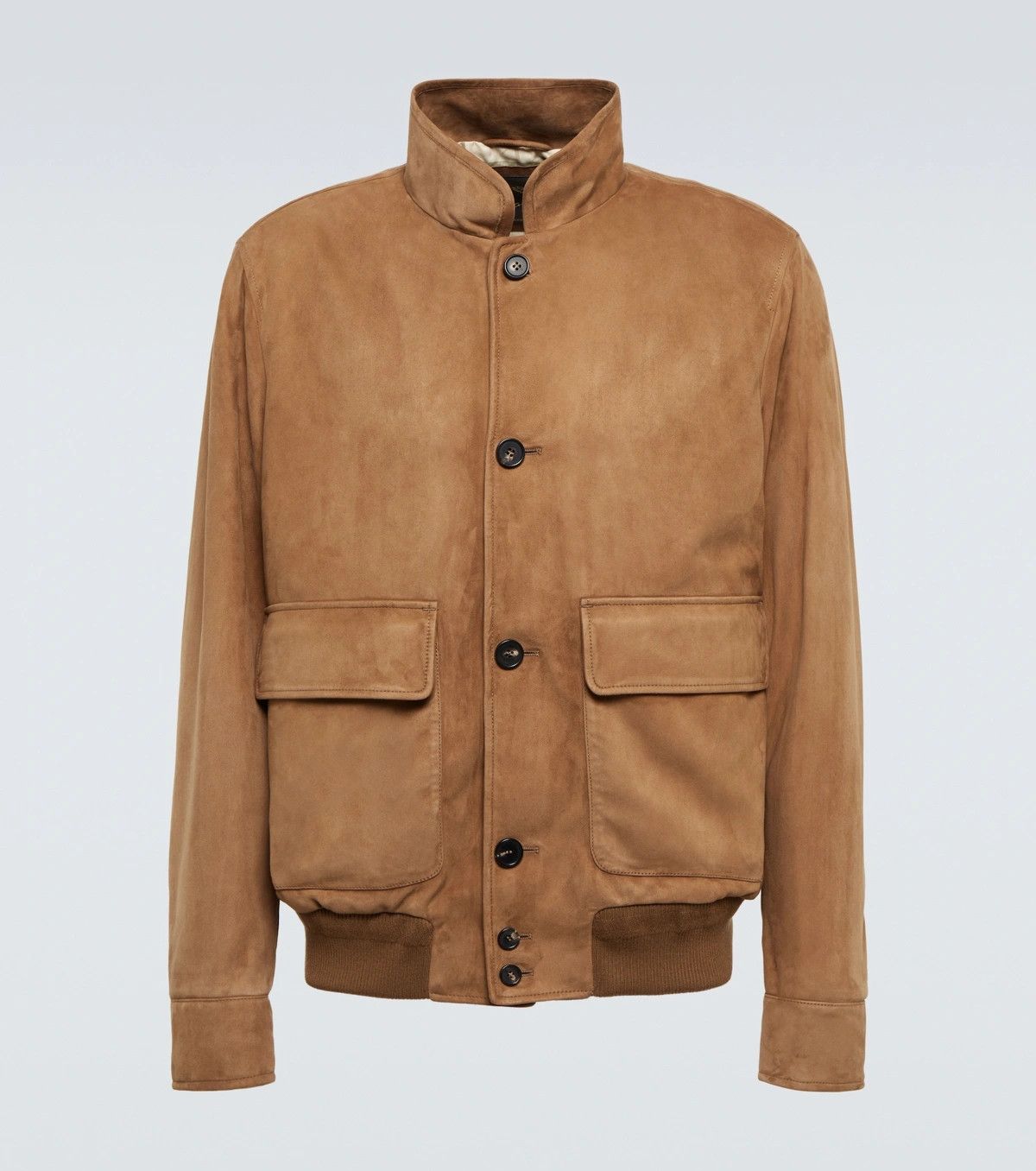 Loro Piana o1w1db10724 Spagna Leather Bomber Jacket in Brown Size US XXL / EU 58 / 5 - 1 Thumbnail