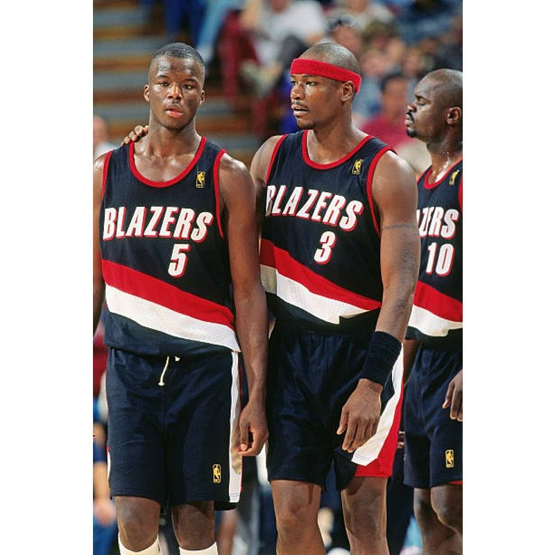NBA × Starter Portland Blazers 90s STARTER puffer Pullover blk red vintage Size US L / EU 52-54 / 3 - 9 Thumbnail