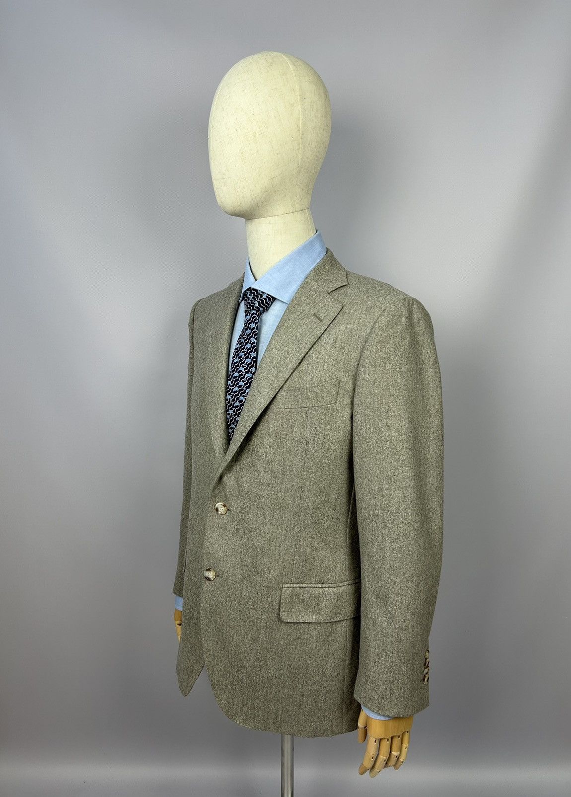 Designer × Suitsupply SUITSUPPLY Blazer Beige Vitale Barberis Canonico Wool EU52 Size 42R - 6 Thumbnail