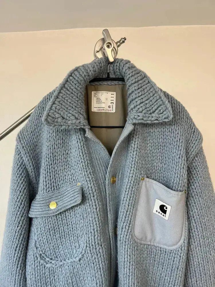 Carhartt Sz 3 Sacai x Carhartt WIP Knitwear Jacket-2505 Size US L / EU 52-54 / 3 - 4 Thumbnail