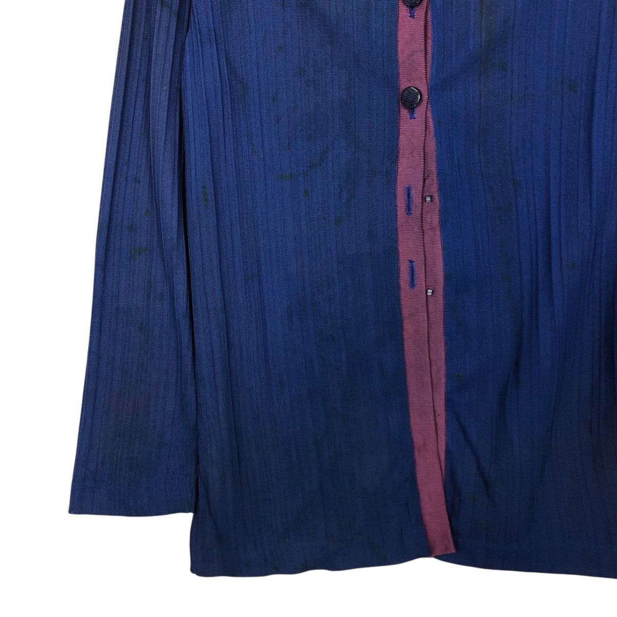 Yves Saint Laurent Vintage Indigo Woven Tunic Shirt Yves Saint Laurent Size M / US 6-8 / IT 42-44 - 5 Thumbnail