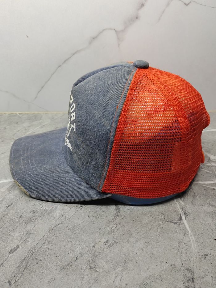 Japanese Brand Vintage Frankort Distressed Style Trucker Hat Cap Size ONE SIZE - 4 Thumbnail