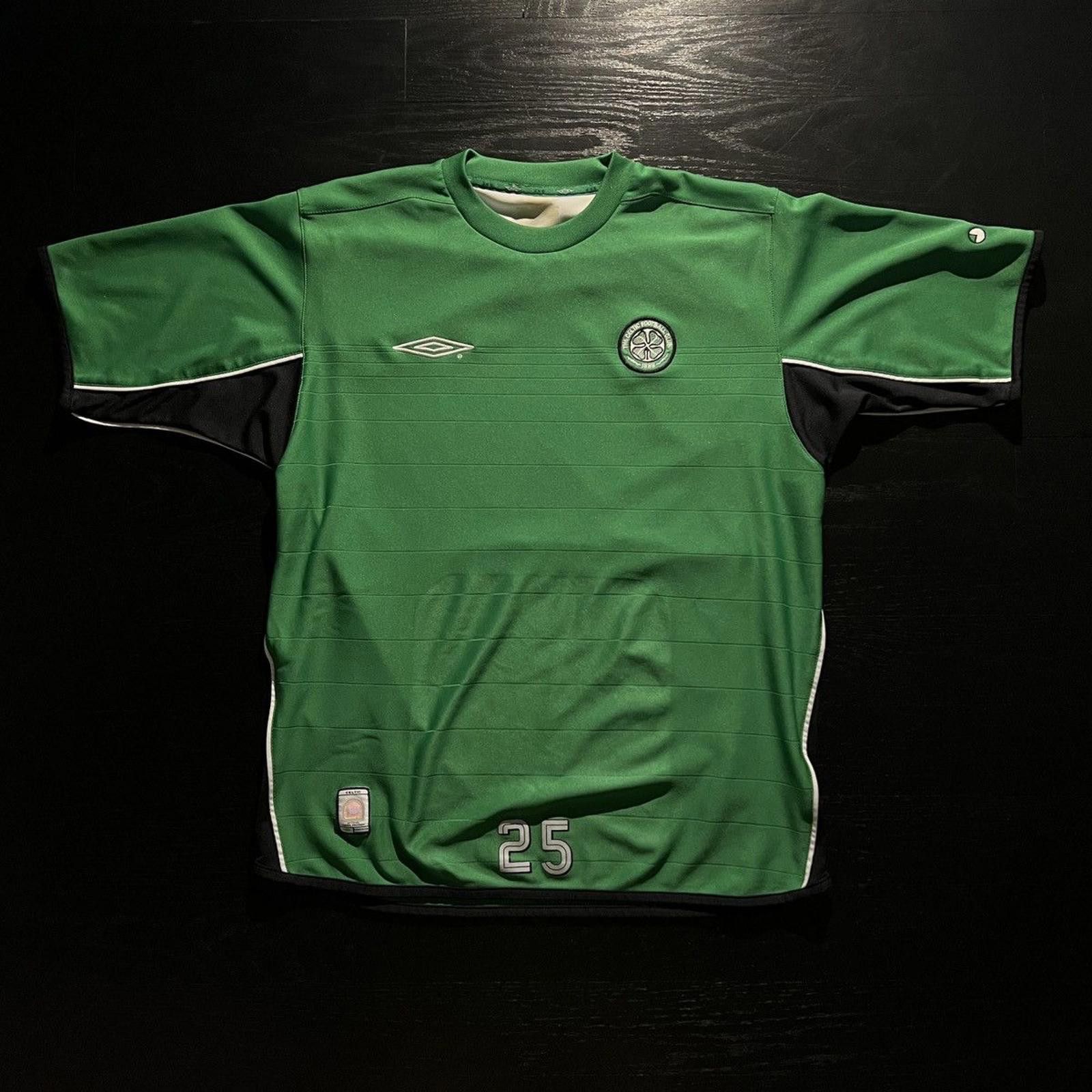 Umbro Vintage Umbro Green Celtic Football Jersey w/ Number 25 Size US L / EU 52-54 / 3 - 1 Thumbnail