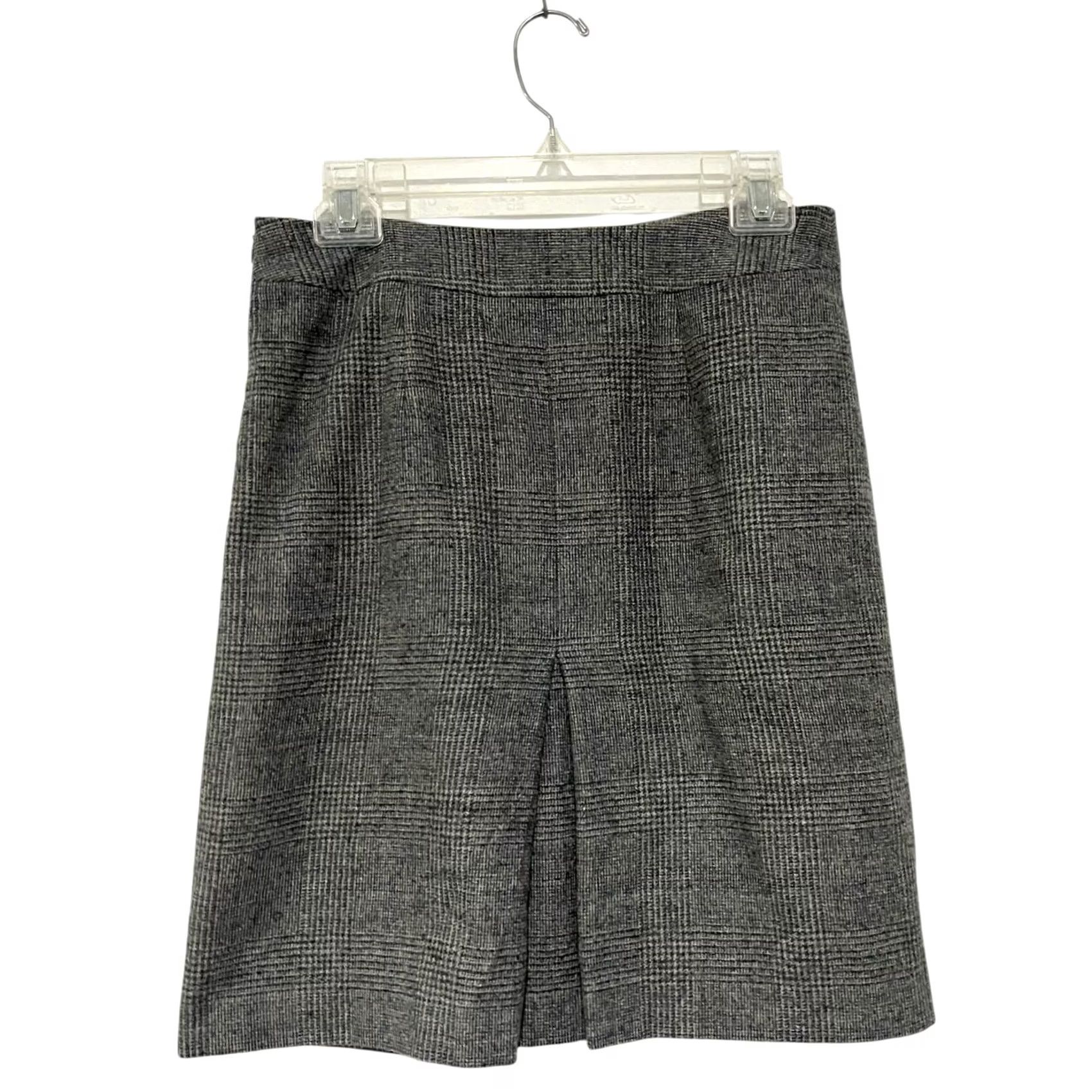Brooks Brothers Brooks Brothers Wool Blend Skirt Sz 2 Pleated Gray Glen Plaid A-Line Womens Office Academia Preppy 90s Twee (Vintage: No) Size 26" / US 2 / IT 38 - 3 Thumbnail