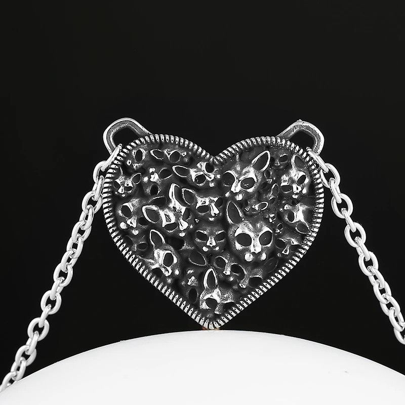 Jewelry Cat Heart Necklace Size ONE SIZE - 2 Thumbnail