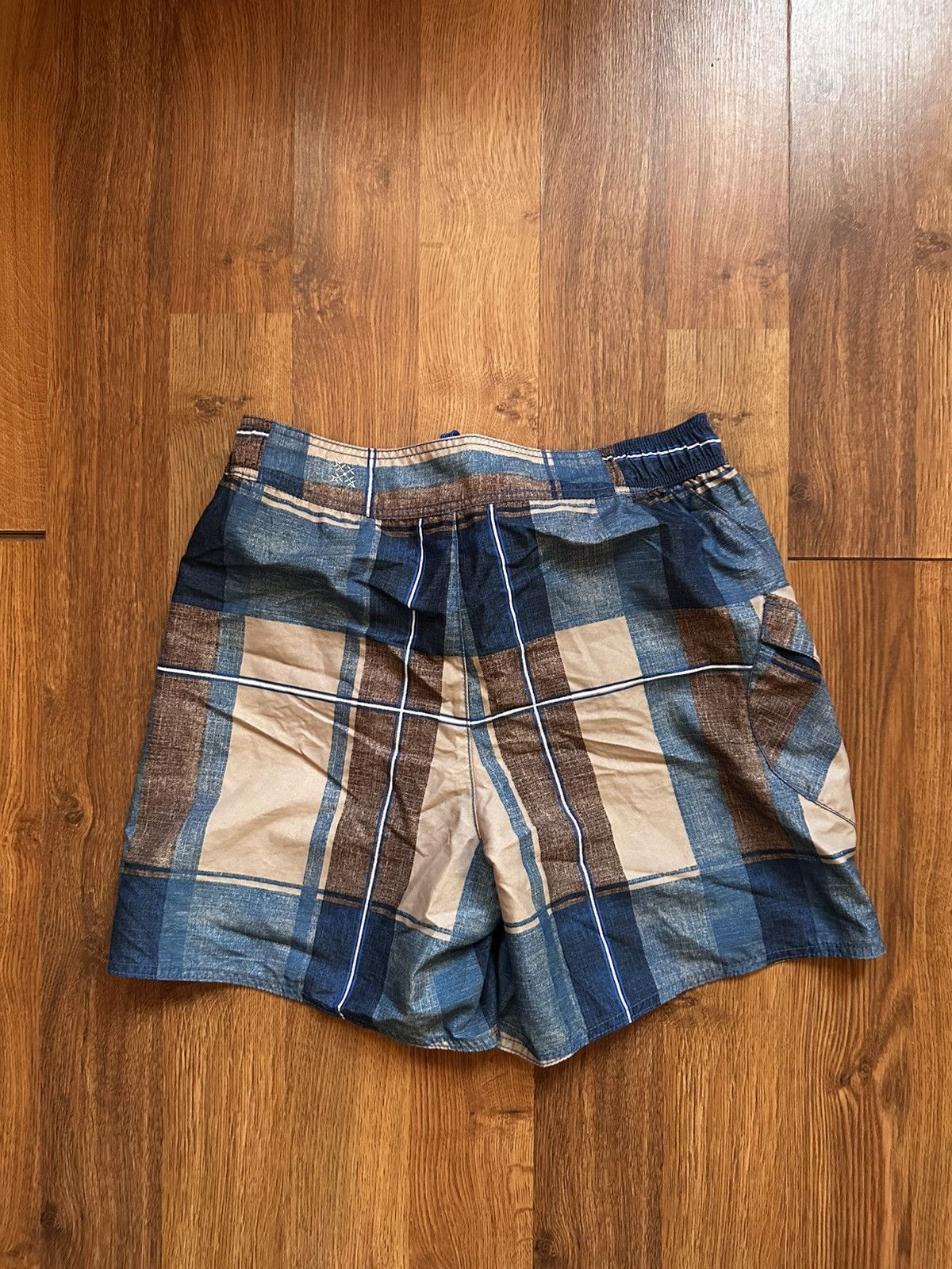Oxbow Oxbow Archive Plaid Board Shorts Surf Style Blue/Earth Tones Size US 32 / EU 48 - 5 Thumbnail