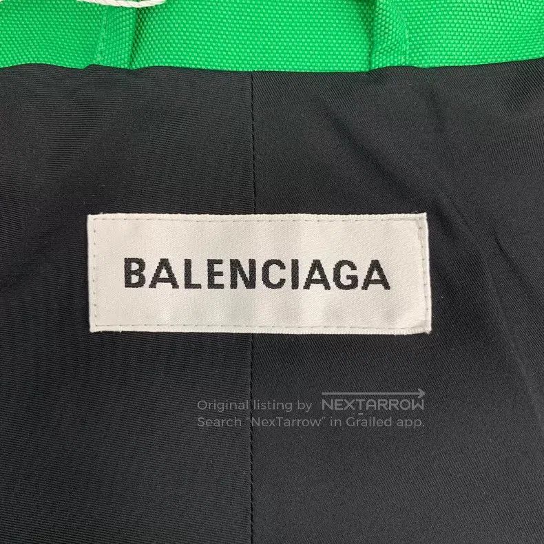 Balenciaga Balenciaga Green Reflective Strip Cotton Hooded Long Sleev Size XXS / US 00 / IT 34 - 5 Thumbnail