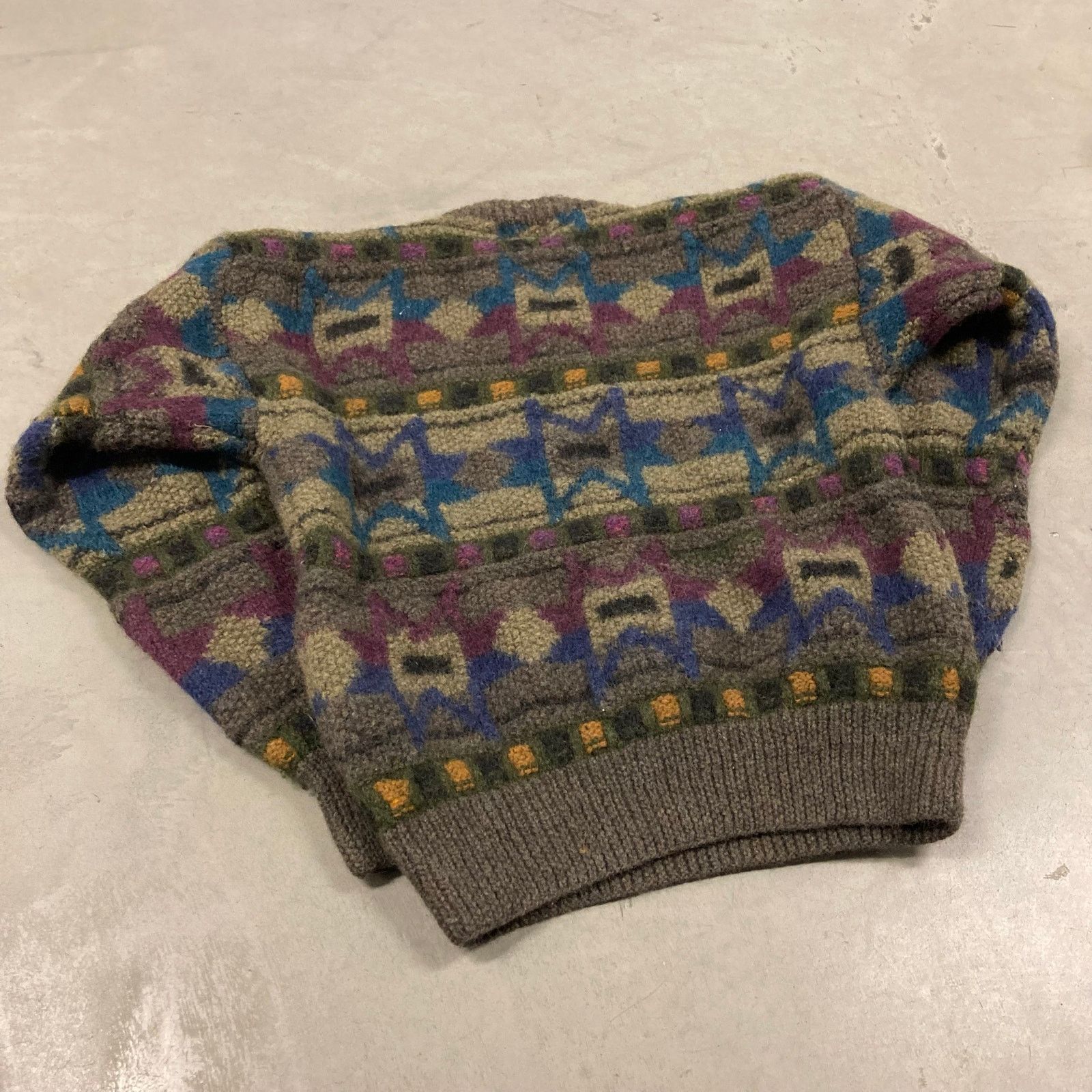 Vintage 90s patterned Boston traders sweater Size US M / EU 48-50 / 2 - 2 Thumbnail