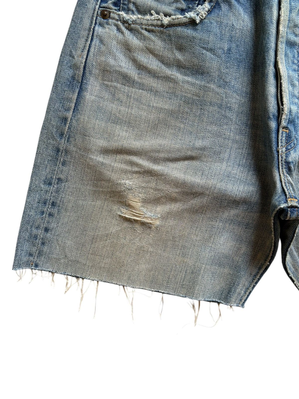 Levi's × Levi's Vintage Clothing Vintage 80s Levis 501 Big E Selvedge Mud Wash Jean Shorts Size US 29 - 9 Thumbnail