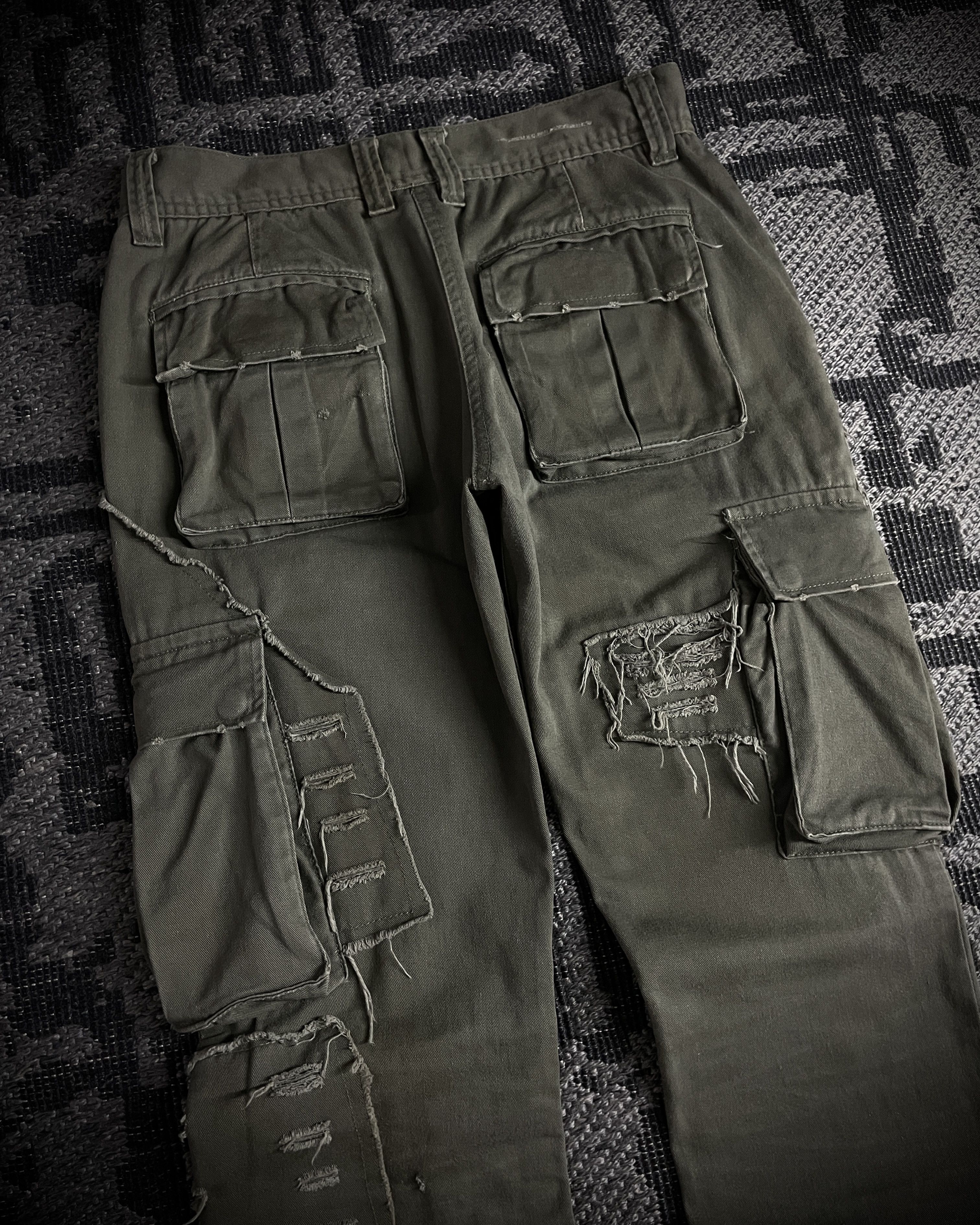Japanese Brand Philodox Tactical Distressed Boot Cut Pants Size US 29 - 7 Thumbnail