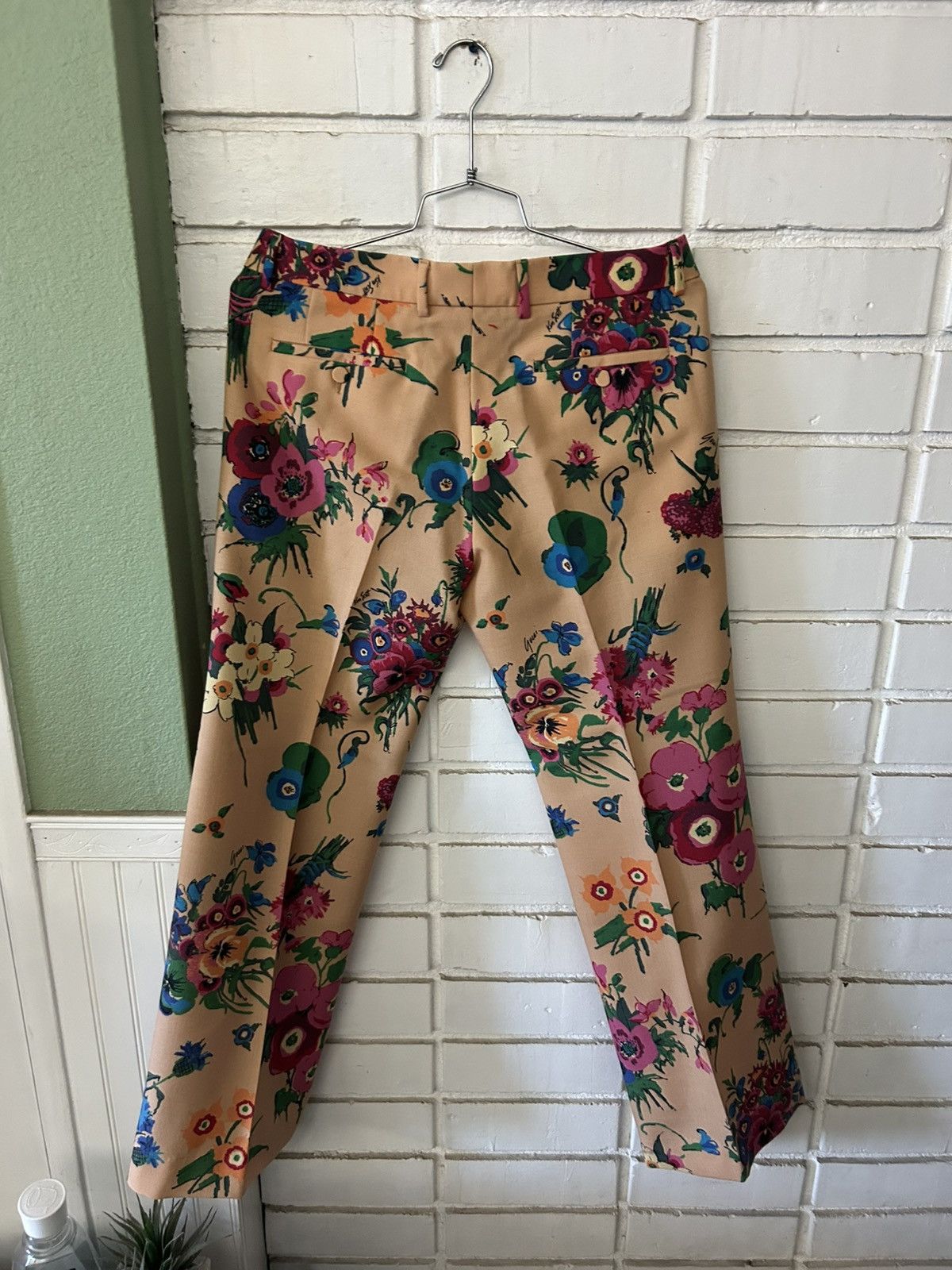 Gucci Gucci Ken Scott Flared Floral Trousers (sz 48) Size US 32 / EU 48 - 2 Thumbnail