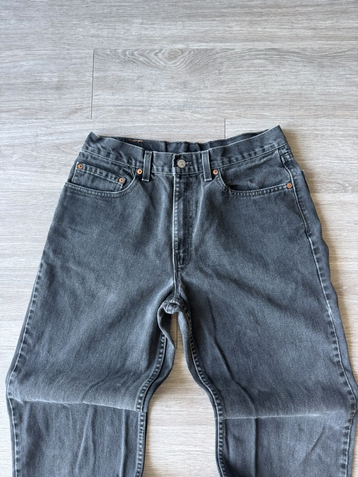 Levi's Vintage Clothing Vintage Levi’s 550 Relaxed Fit 34x32 Y2K Faded Black Red Tab Size US 34 / EU 50 - 3 Thumbnail