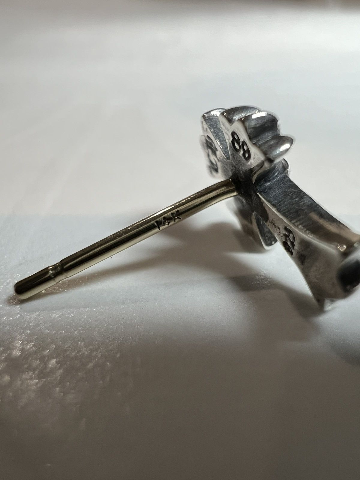 Chrome Hearts Chrome Hearts Cross stud earring Size ONE SIZE - 4 Thumbnail
